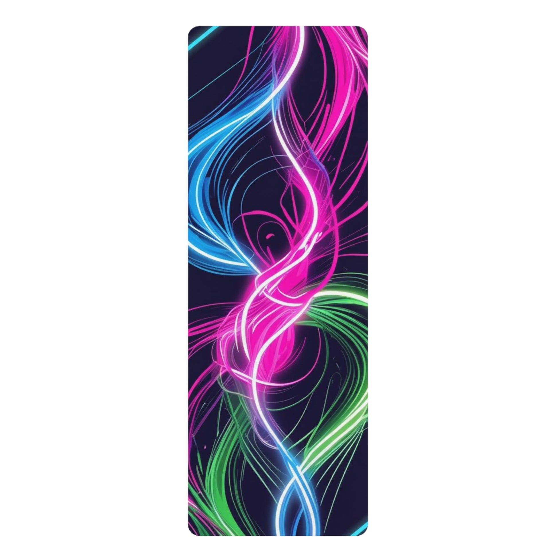 Vibrant Rubber Yoga Mat | Fitness Mat, Exercise Mat, Workout Mat, Meditation Yoga Mat, Gym Accessories