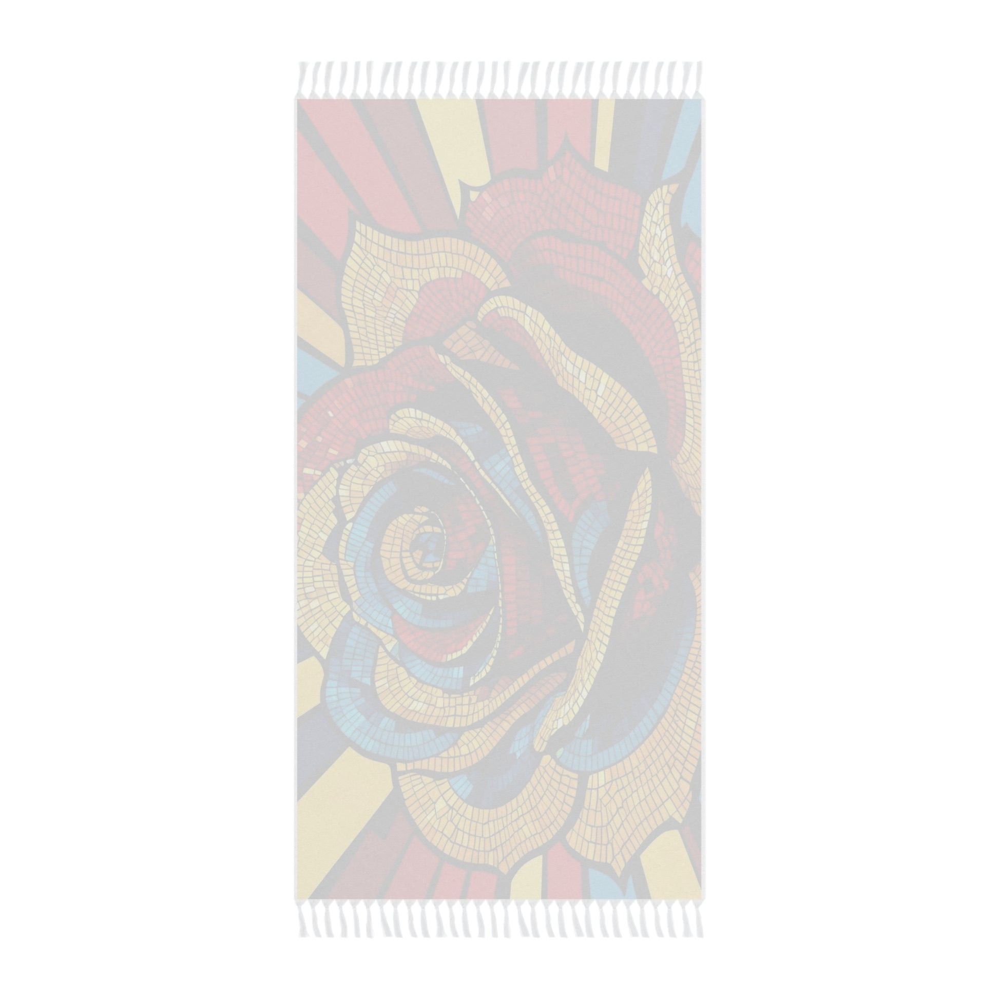 Boho Rose Beach Blanket | Colorful Bohemian Throw for Summer, Travel, Picnic, Festival, Beach Days