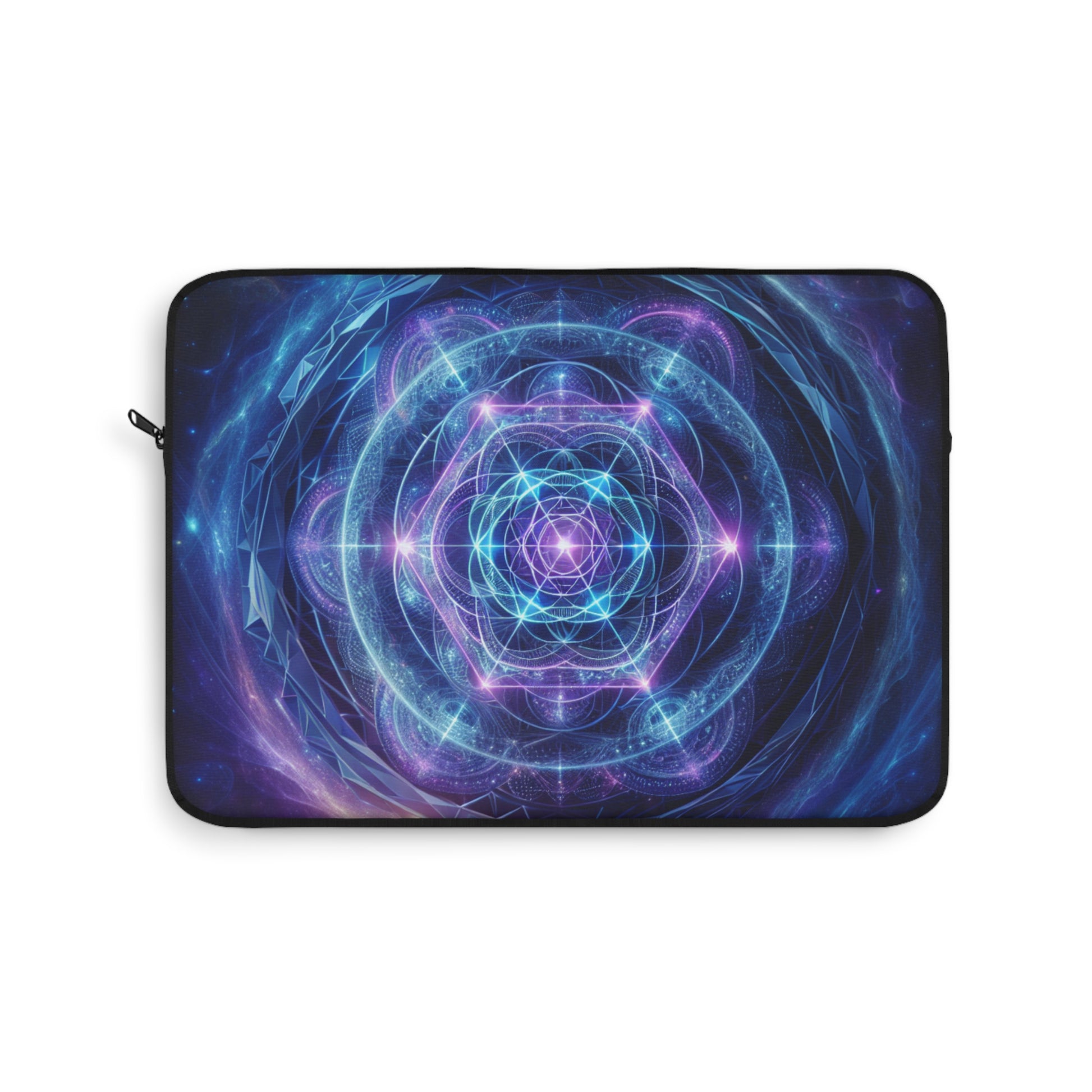 Cosmic Sri Yantra, Third Eye Activation Laptop Sleeve, Celestial Tech Case, Stellar Design, Stargate Activation, Universe Print Sleeve, Stylish Computer Bag, Gift for Students, Tech Accessories