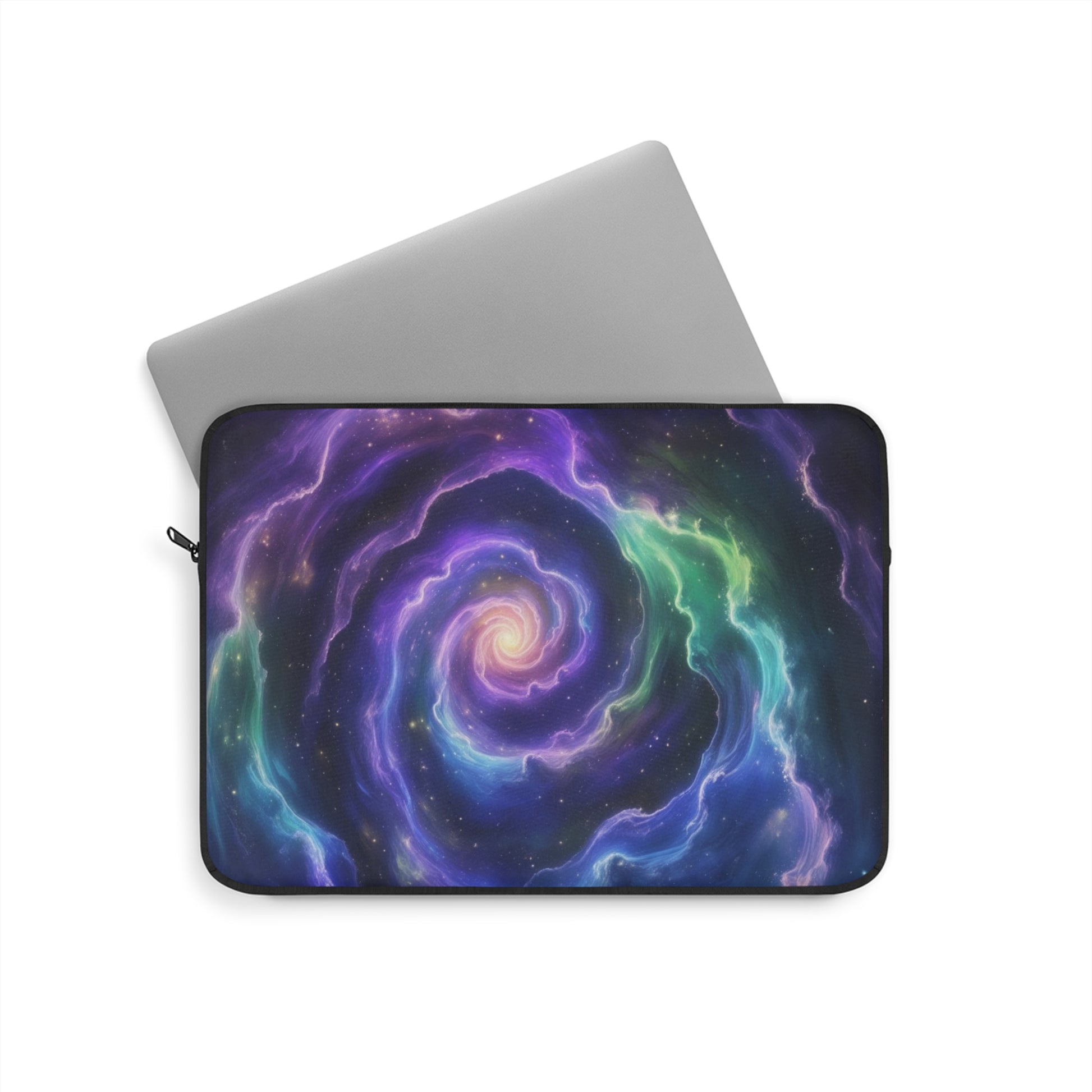 Galaxy Swirl Laptop Sleeve, Cosmic Computer Case, Galaxy Design Sleeve, Unique Tech Accessory, Starry Sky Laptop Bag