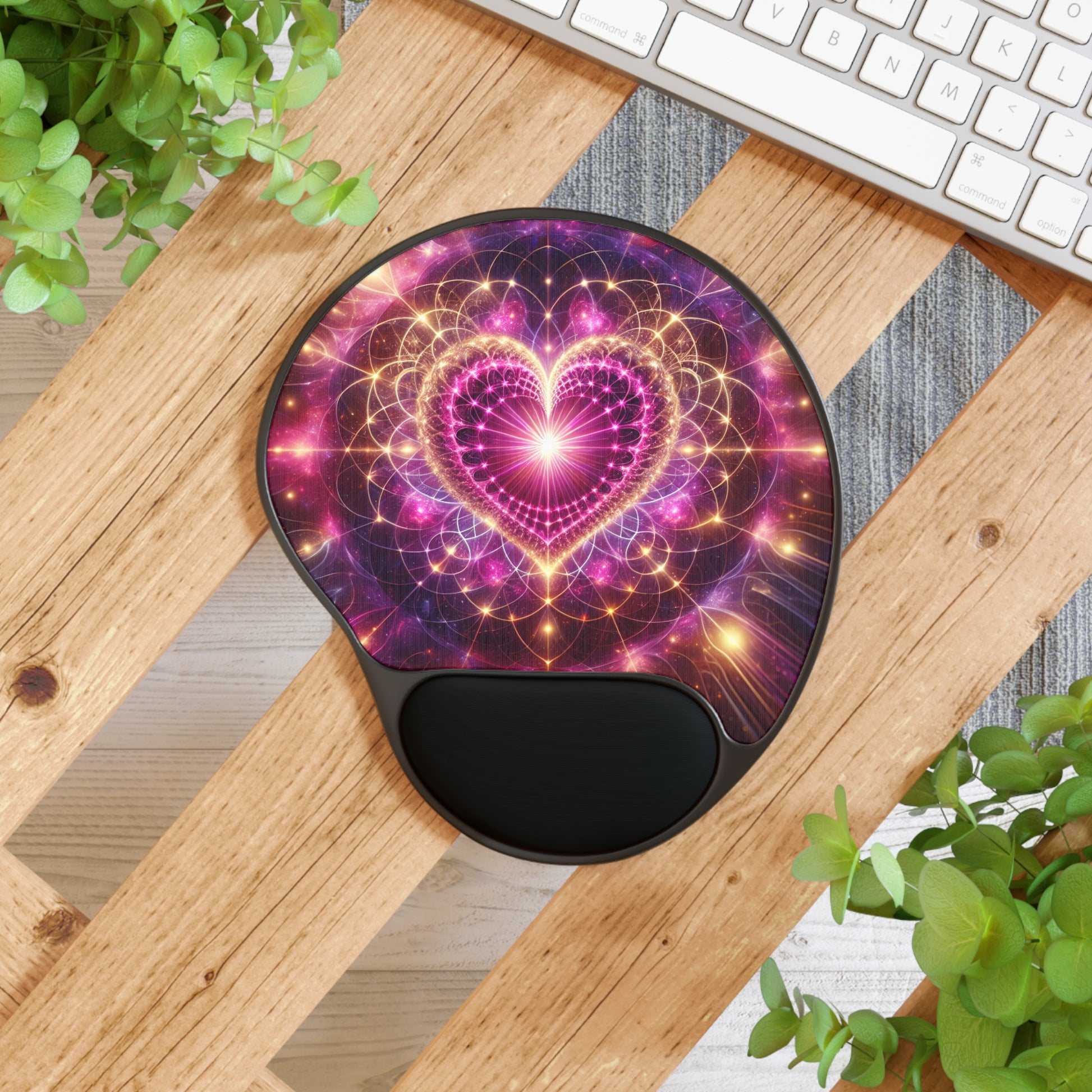 Heart-Themed Ergonomic Mouse Pad with Wrist Support, Perfect Gift for Home Office, Tech Enthusiasts, Valentine's Day, Geek Decor, [...]