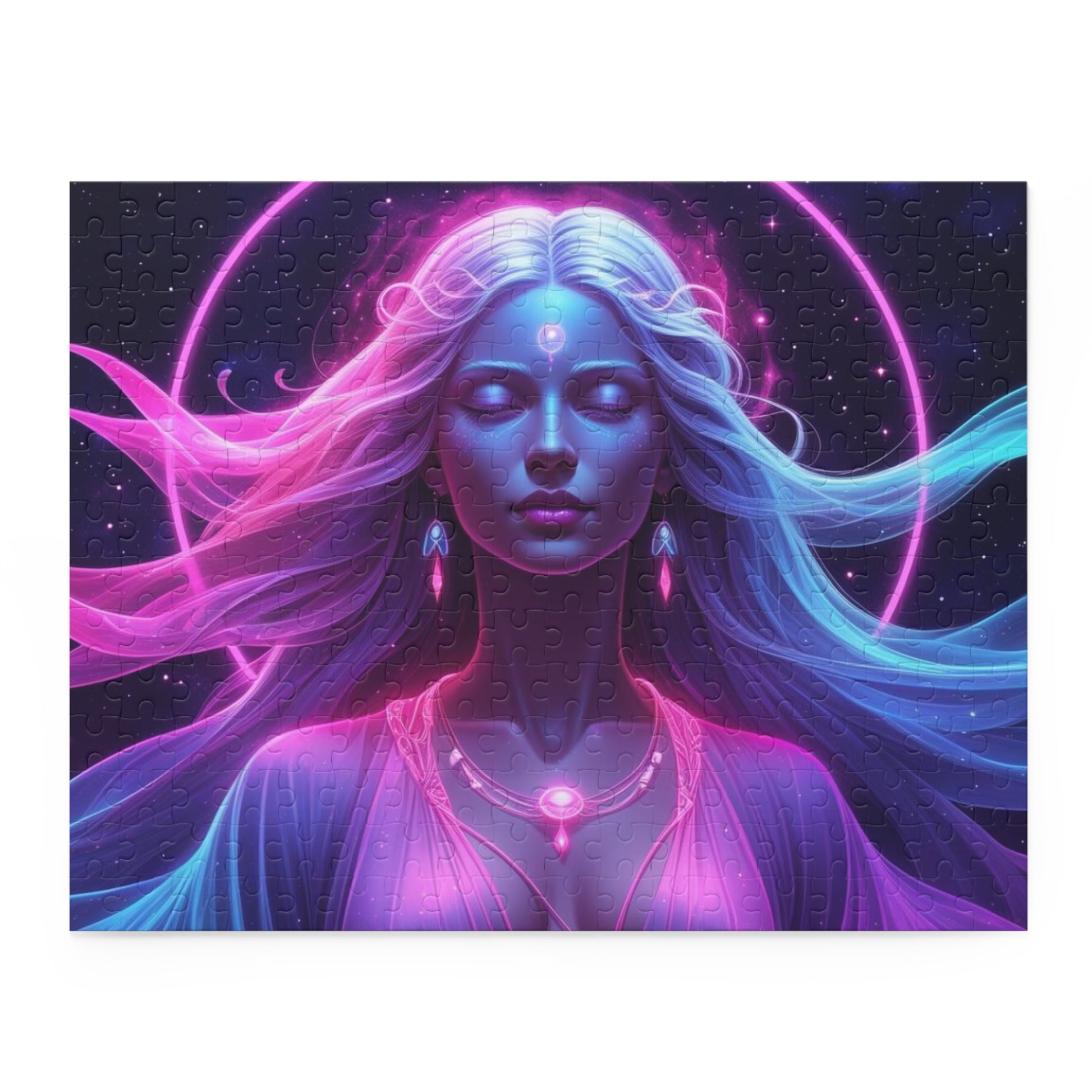 Mystical Goddess Puzzle - 120, 252, 500-Piece | Meditative, Spiritual Decor, Gift for Puzzle Lovers, Mindfulness Activity, Art Enthusiasts