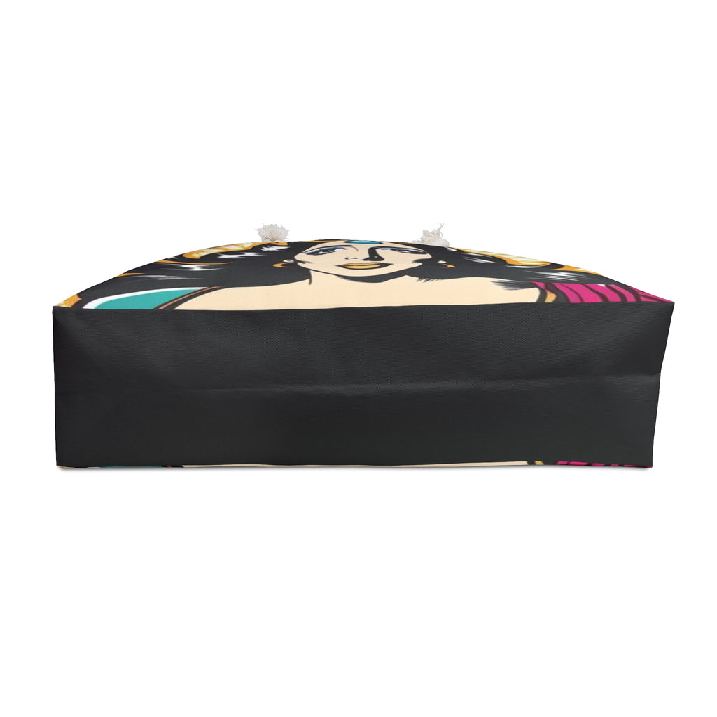 Vibrant Heroine Cosmic-Chic Weekender Bag - Pop Art Stylish Travel Tote, Gym Bag, Beach Bag, Gift for Her, Weekend Getaway