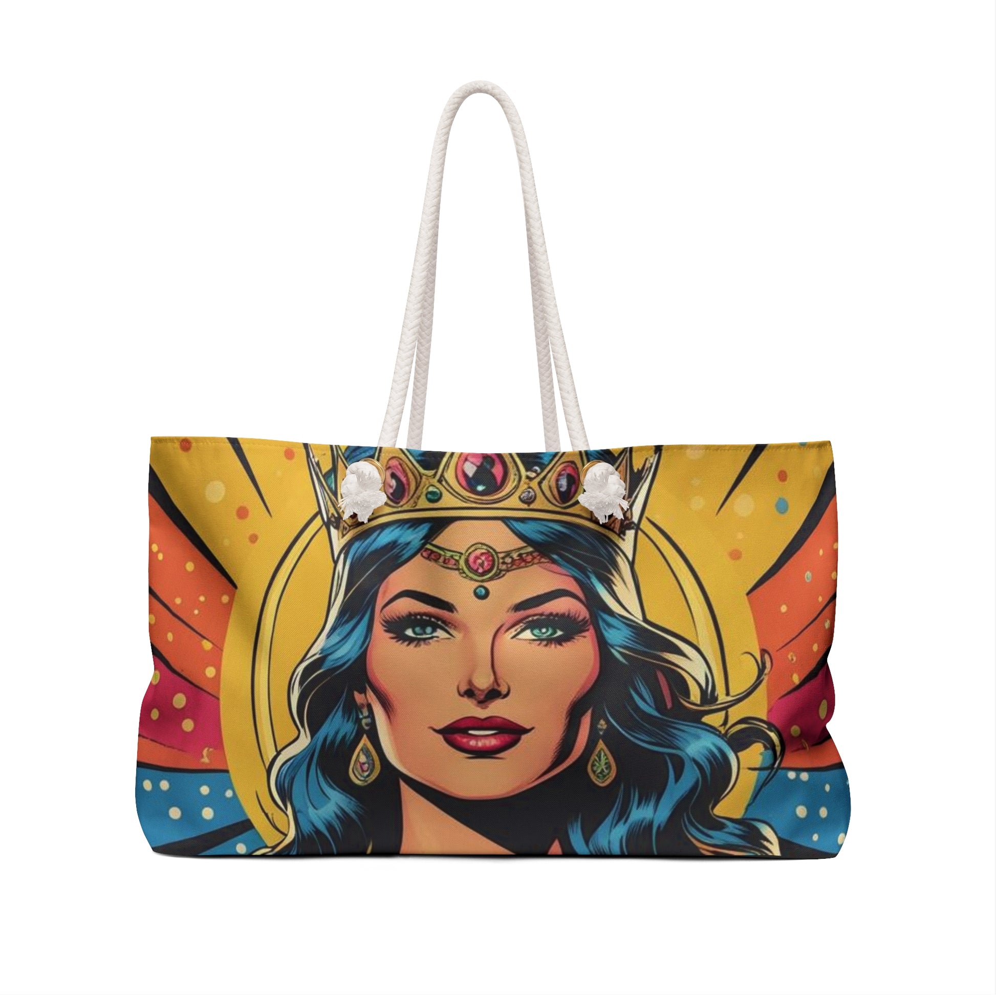 Empowered Queen Weekender Bag, Tote, Travel Bag, Vacation, Gym, Stylish Carryall