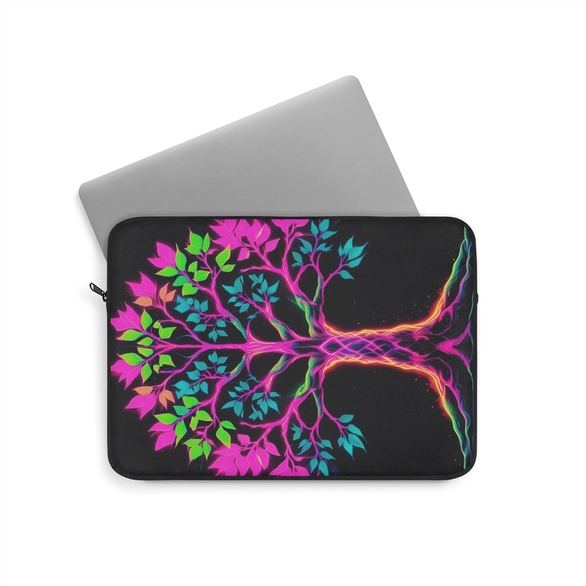 Vibrant Tree Laptop Sleeve - Eco-Friendly Tech Case, Colorful Computer Bag, Holiday Gift, Nature Lover's Accessory, Custom Design