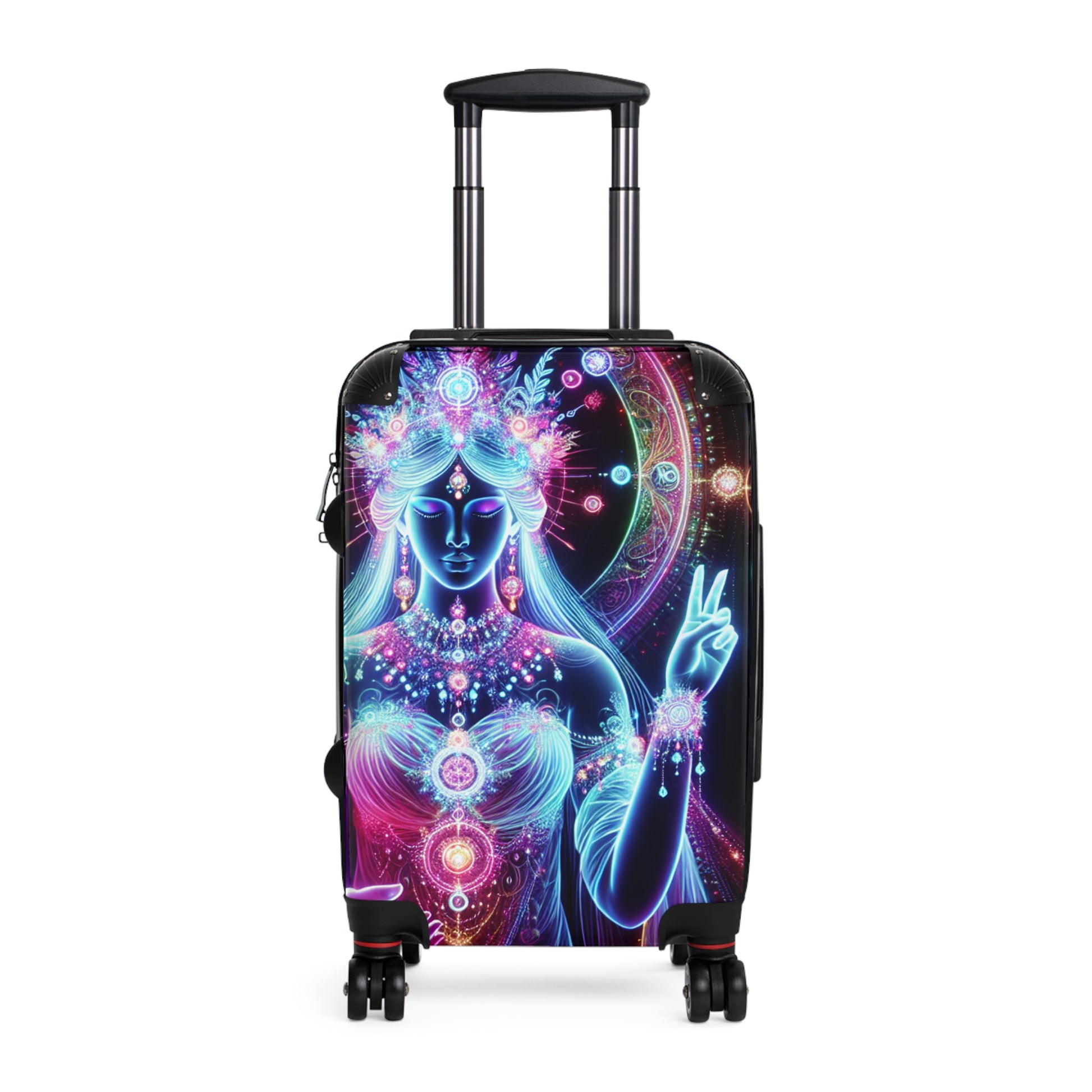 Illuminate Your Journey Suitcase: Vibrant Design for Travelers, Vacation Essential, Adventure Ready, Unique Travel Gear, Perfect Gift