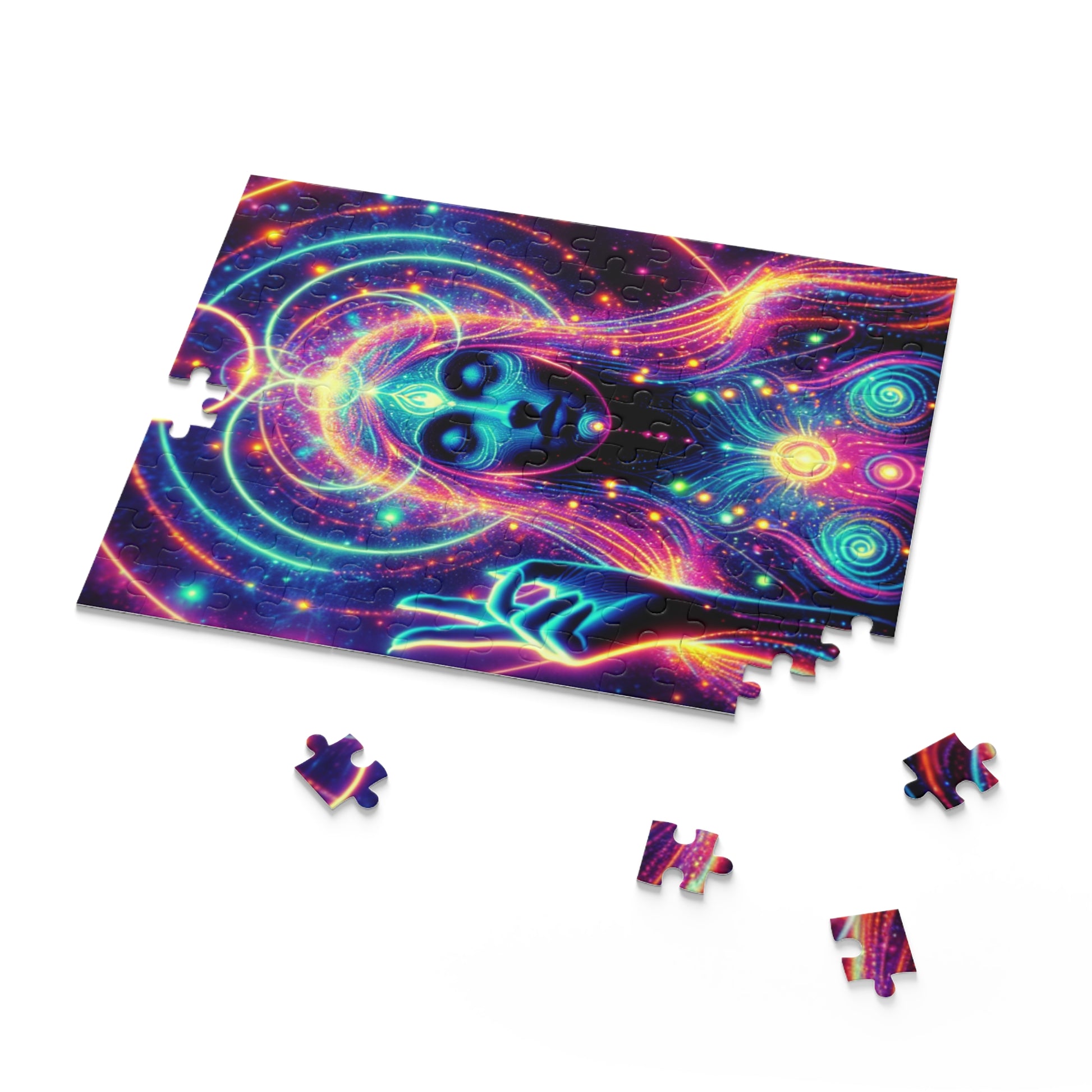 Neon Cosmic Puzzle – Mindful Meditation Art, Mystical 500-Piece Jigsaw, Colorful Puzzle for Relaxation, Gift for Spiritual Seekers, [...]