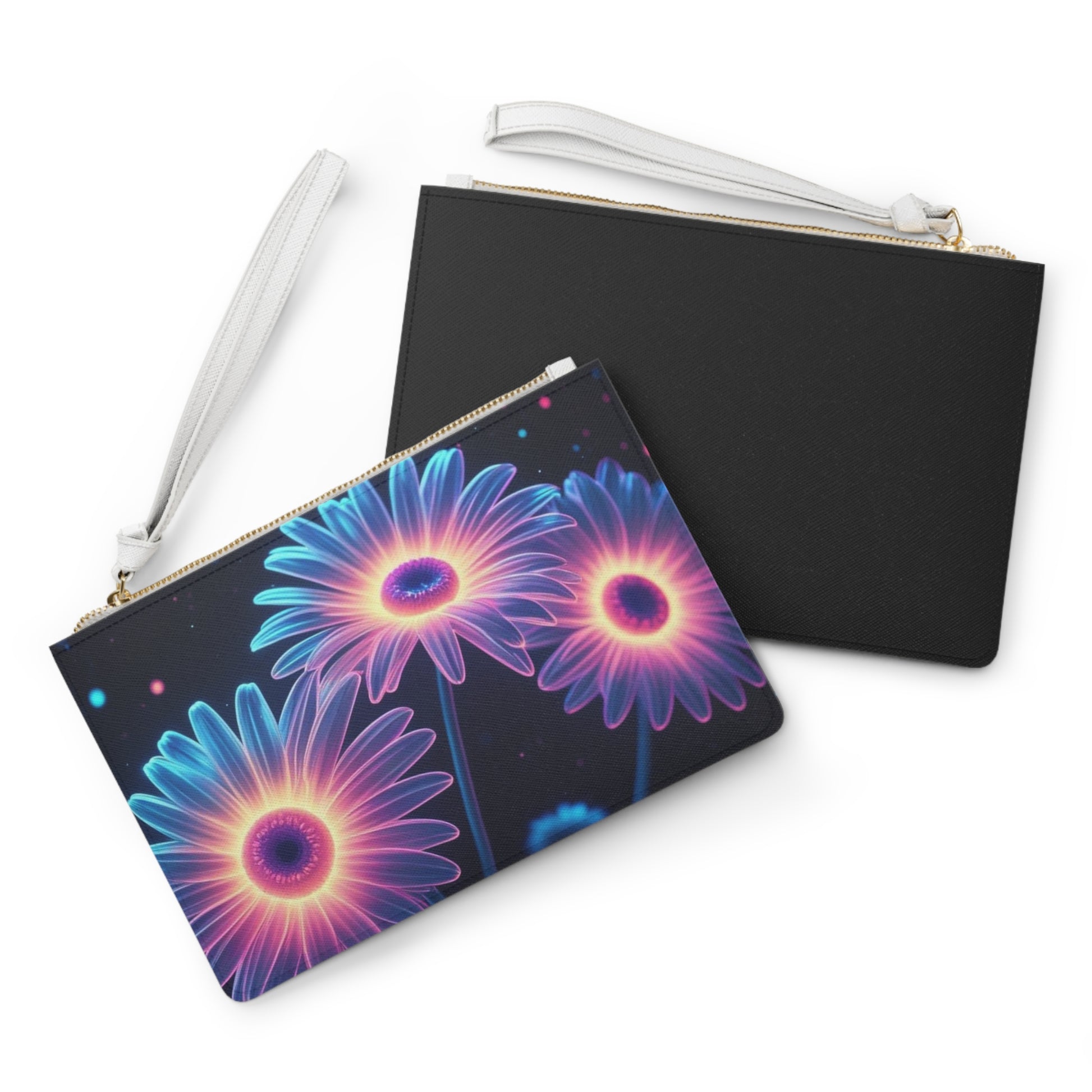 Glow in the Dark Floral Clutch Bag - Vibrant, Stylish Purse for Parties, Festivals, Gifts, Everyday Use, Travel Accessories