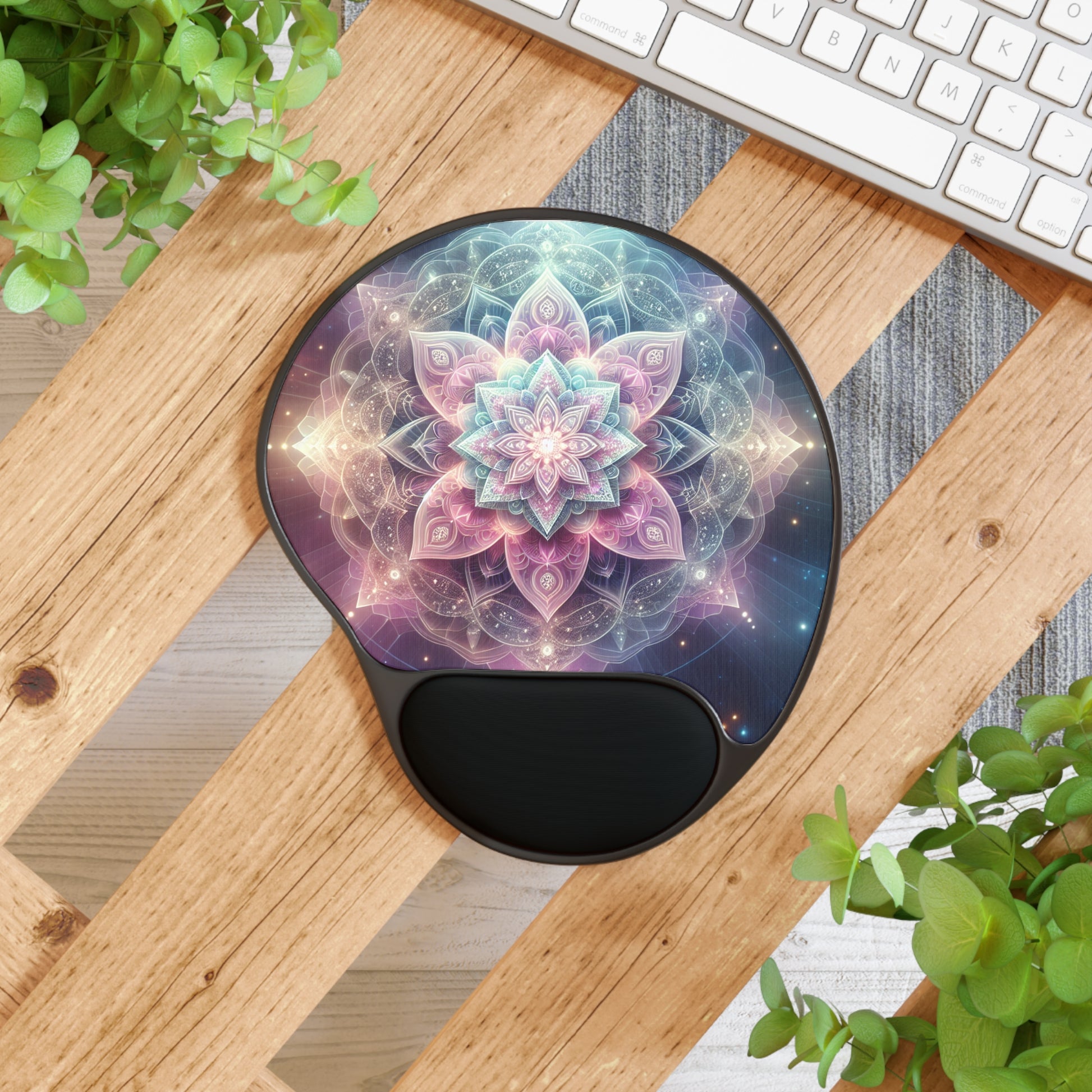 Elegant Mandala Mouse Pad with Wrist Rest, Ergonomic Office Desk Accessory, Colorful Computer Mat, Perfect Gift for Creatives, [...]