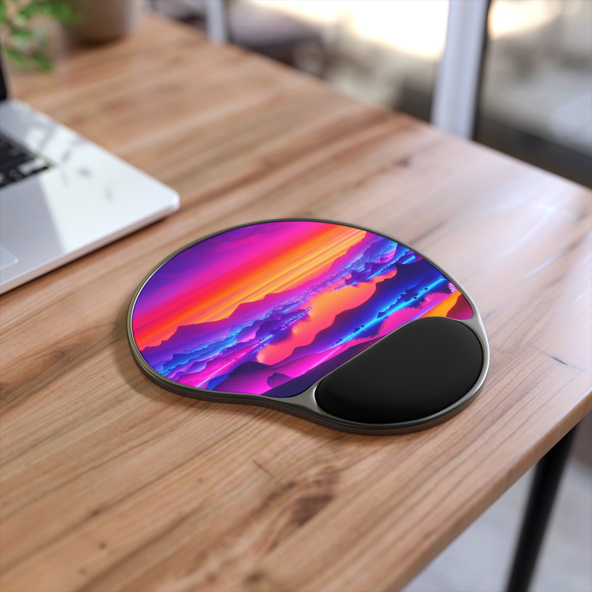 Vibrant Mouse Pad with Wrist Rest, Colorful Desk Accessory, Ergonomic Office Decor, Gift for Gamers, Home Office Essentials