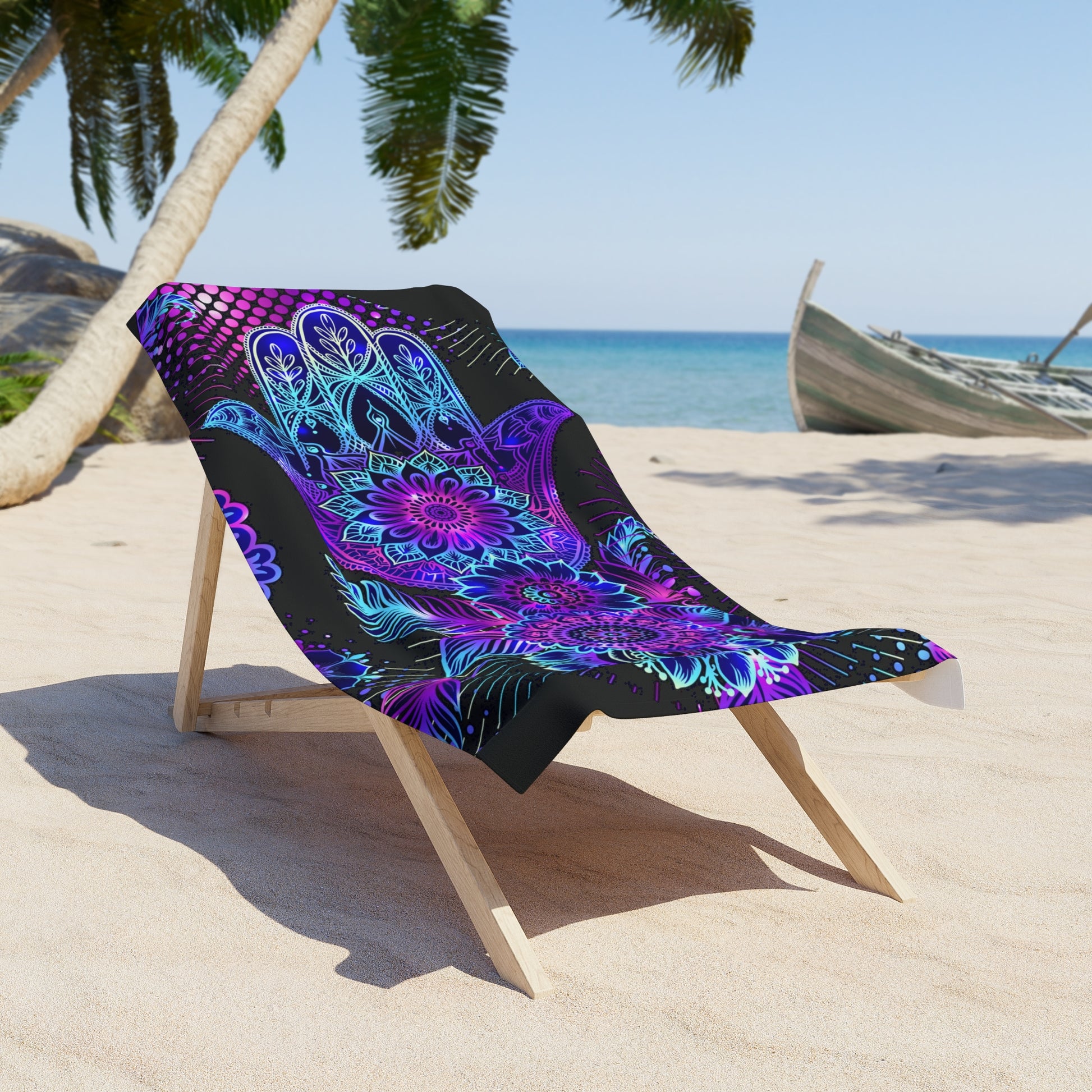 Bohemian Mandala Beach Towel, Vibrant Beach Blanket, Summer Towel for Pool, Gift for Beach Lovers, Festival Accessory