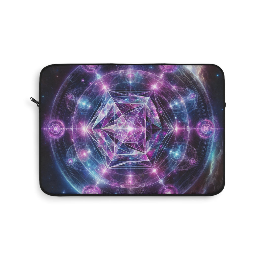 Cosmic Divinum9 Signature Energy Laptop Sleeve, Vibrant Laptop Case, Tech Gadget Storage, Gift for Her, Celestial Design, Tech gifts,  Unique Computer Sleeve