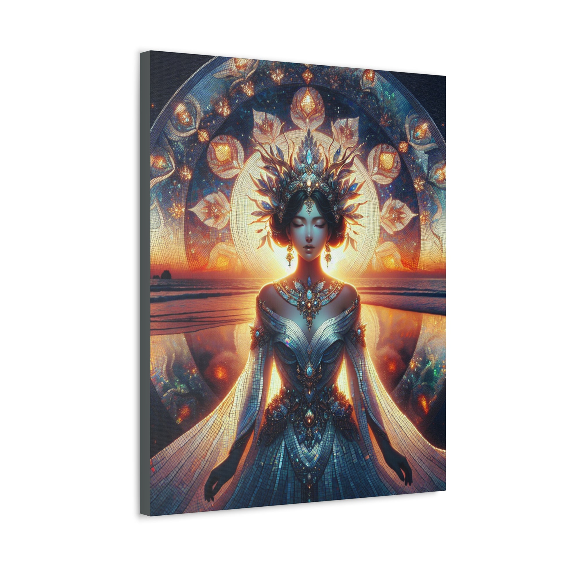 Gorgeous Mystical Canvas Artwork, Spiritual Home Decor, Bohemian Wall Art, Ethereal Print, Unique Gift for Art Lovers