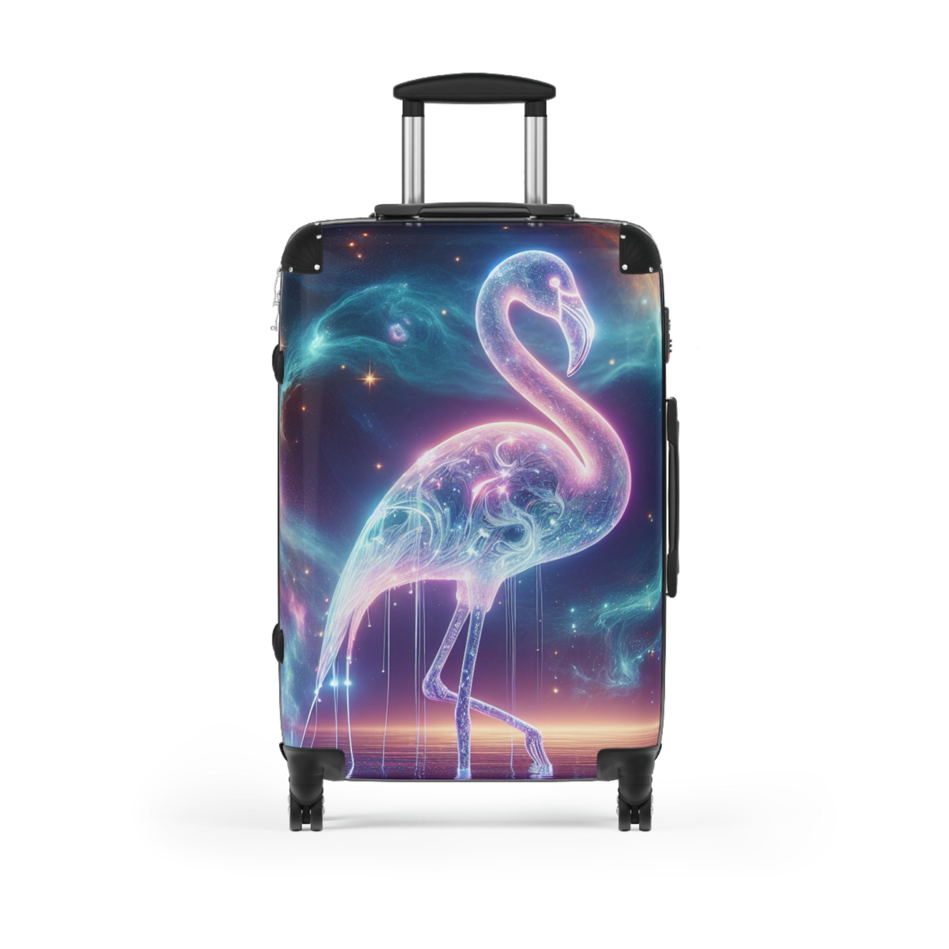 Colorful Flamingo Suitcase, Unique Travel Luggage, Vacation Bag, Fun Carry-On, Stylish Weekender Case