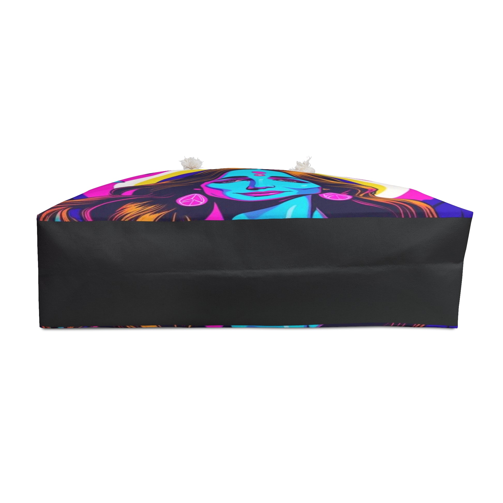 Vibrant Goddess Weekender Bag - Boho Travel Tote, Yoga Bag, Festival Essential, Beach Getaway Companion, Colorful Art Bag