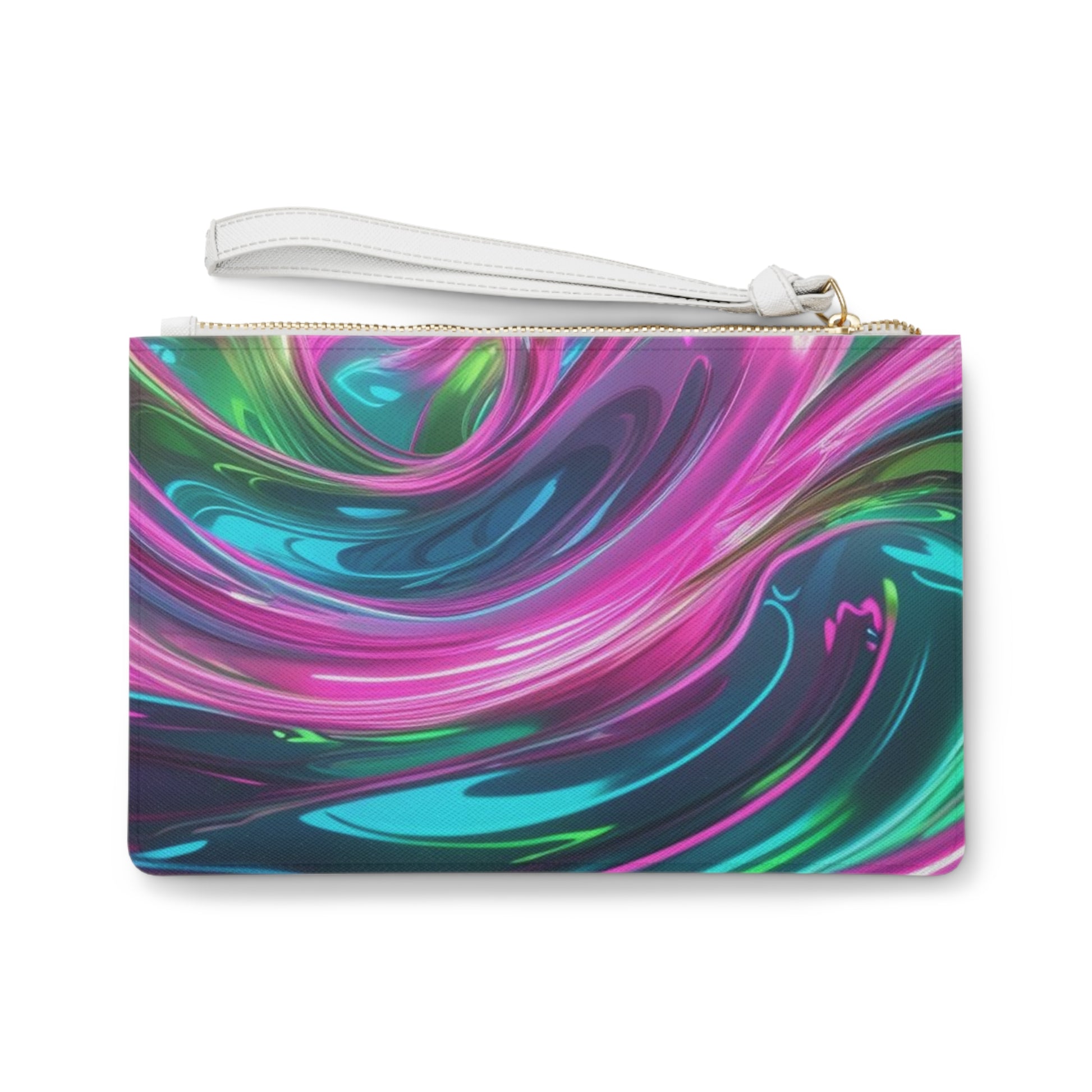 Chic Floral Clutch Bag, Colorful Rose Pouch, Unique Makeup Bag, Stylish Wristlet, Versatile Evening Purse, Gift for Her