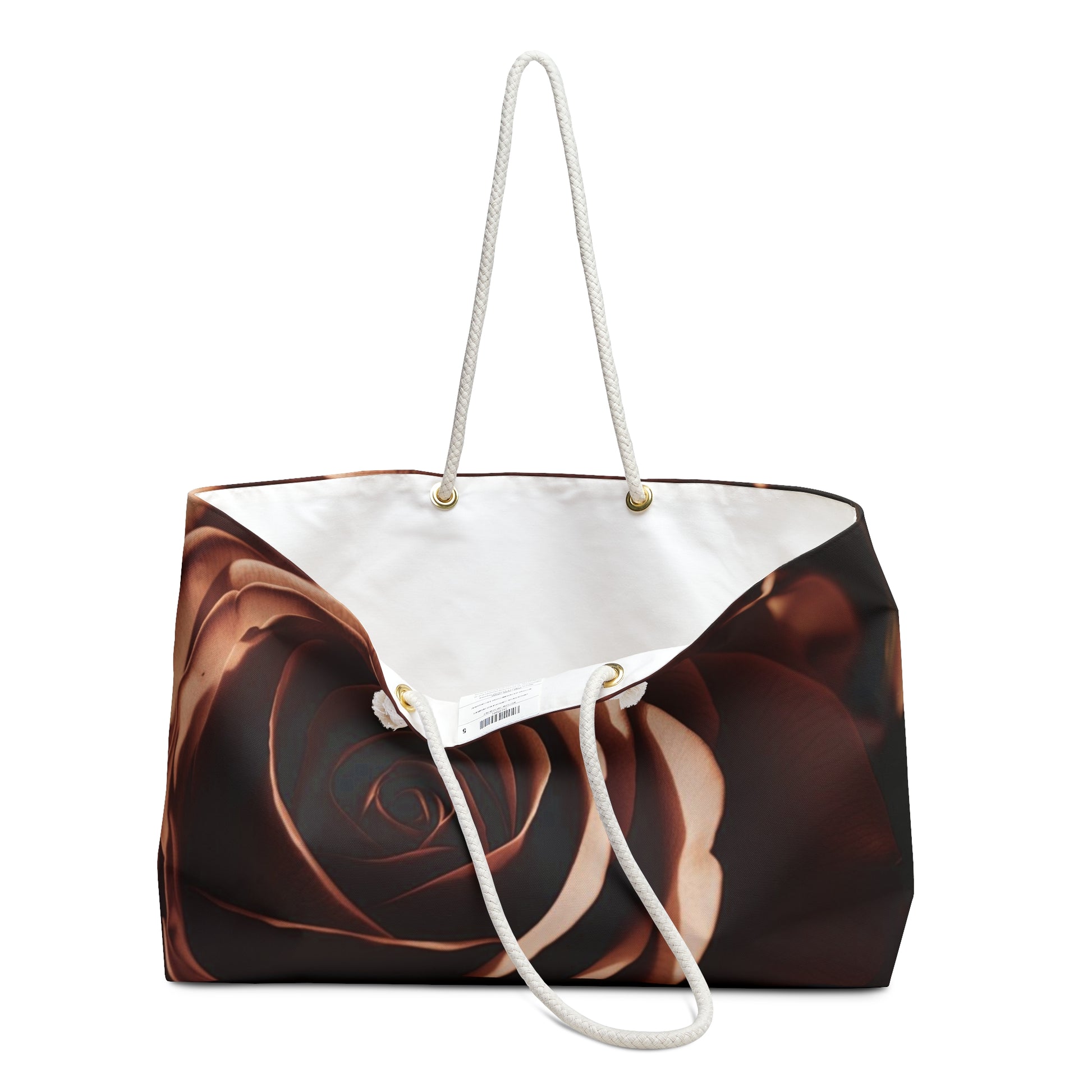 Elegant Floral Weekender Bag, Travel Tote, Stylish Overnight Bag, Rose Print Carryall, Perfect Gift for Women