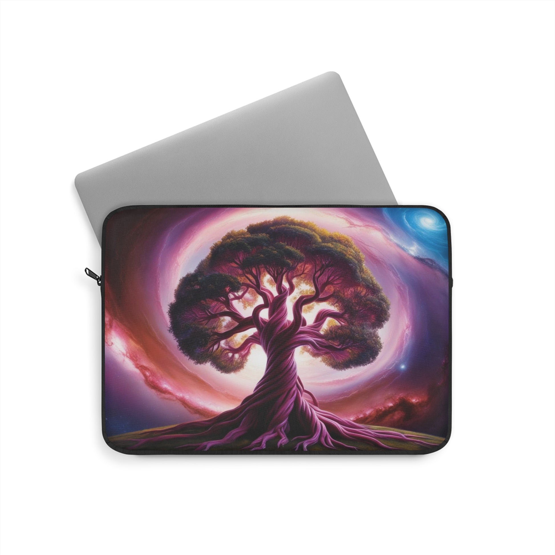 Cosmic Tree Laptop Sleeve – Unique Galaxy Design, Tech Gift, Sustainable Sleeve, Nature Lover Accessory, Birthday Present