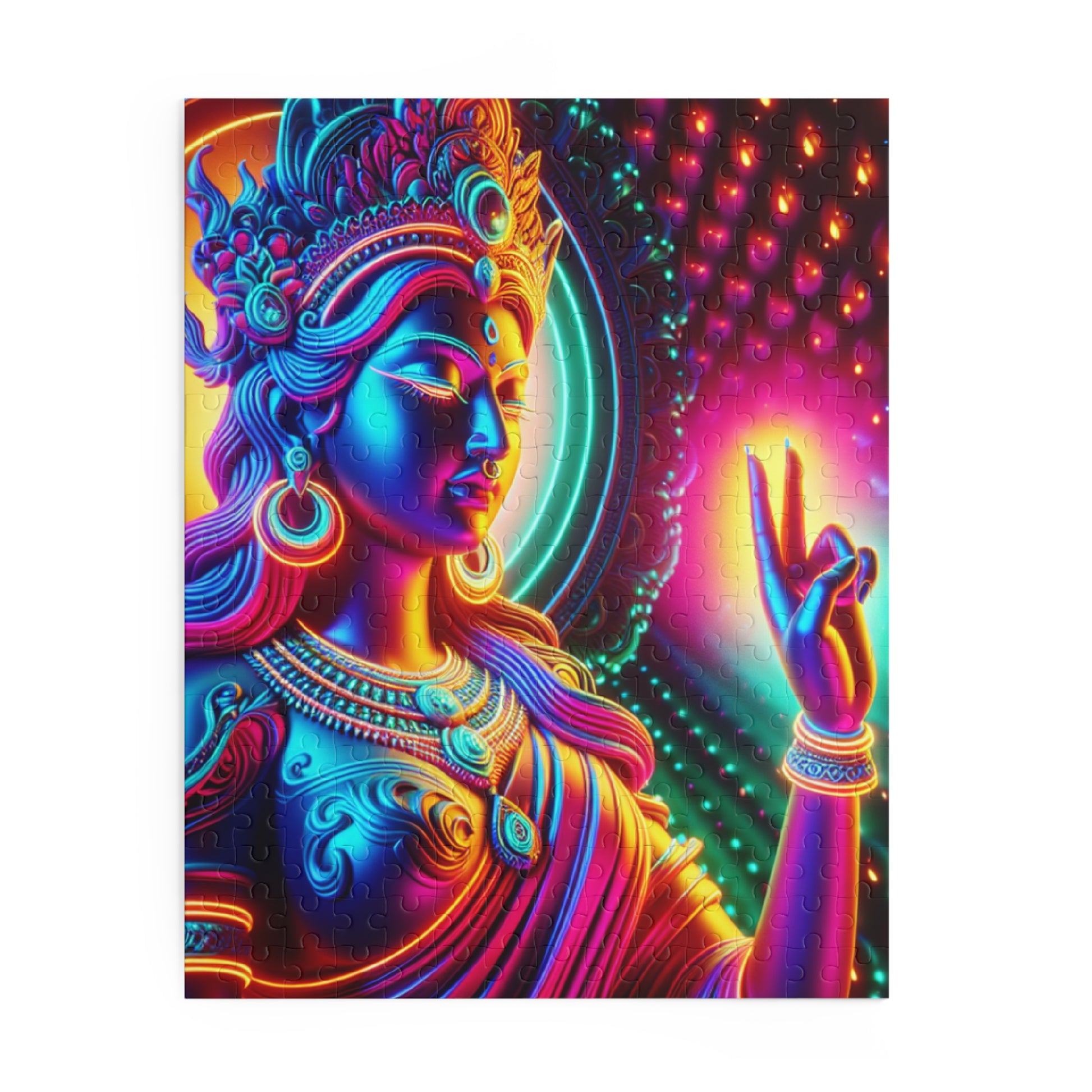 Vibrant Buddha Puzzle Art | 120, 252, 500-Piece | Meditative Home Decor, Mindfulness Gift, Stress Relief Activity, Spiritual Art, [...]