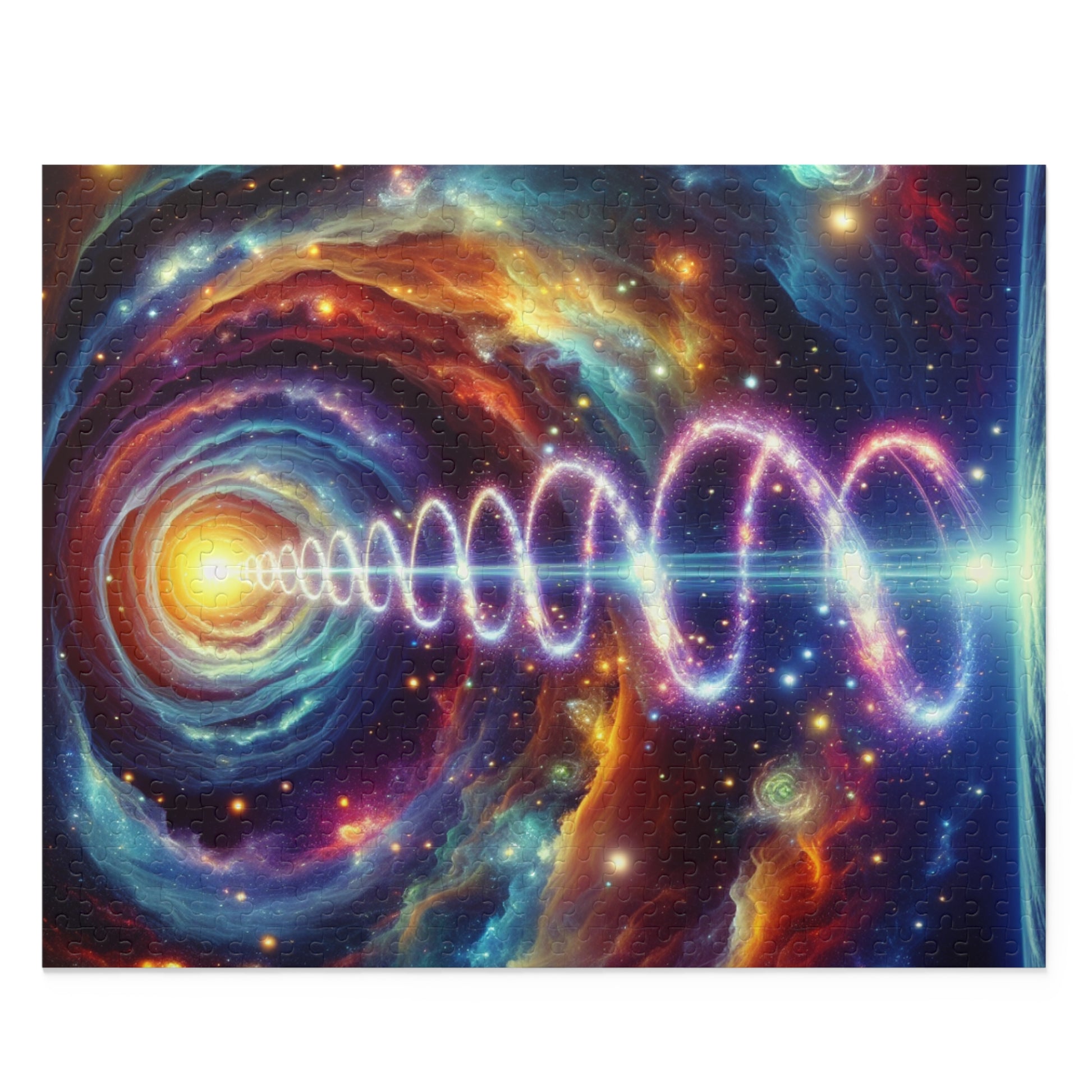 Cosmic Spiral Puzzle | 120, 252, 500-Piece Jigsaw | Perfect Gift for Space Lovers, Family Game Night, Mindful Relaxation