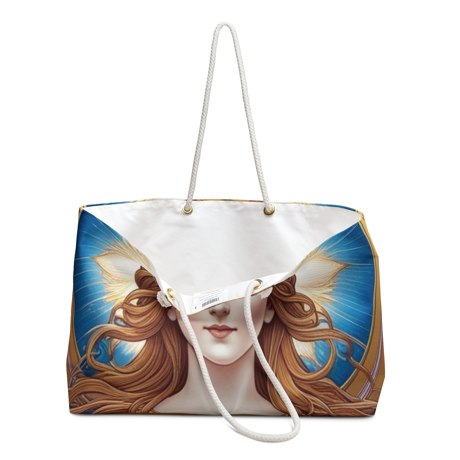 Goddess-Themed Weekender Bag, Spiritual Travel Tote, Bohemian Style Carryall, Weekend Getaway Carryall Carry-on Bag, Meditation Bag