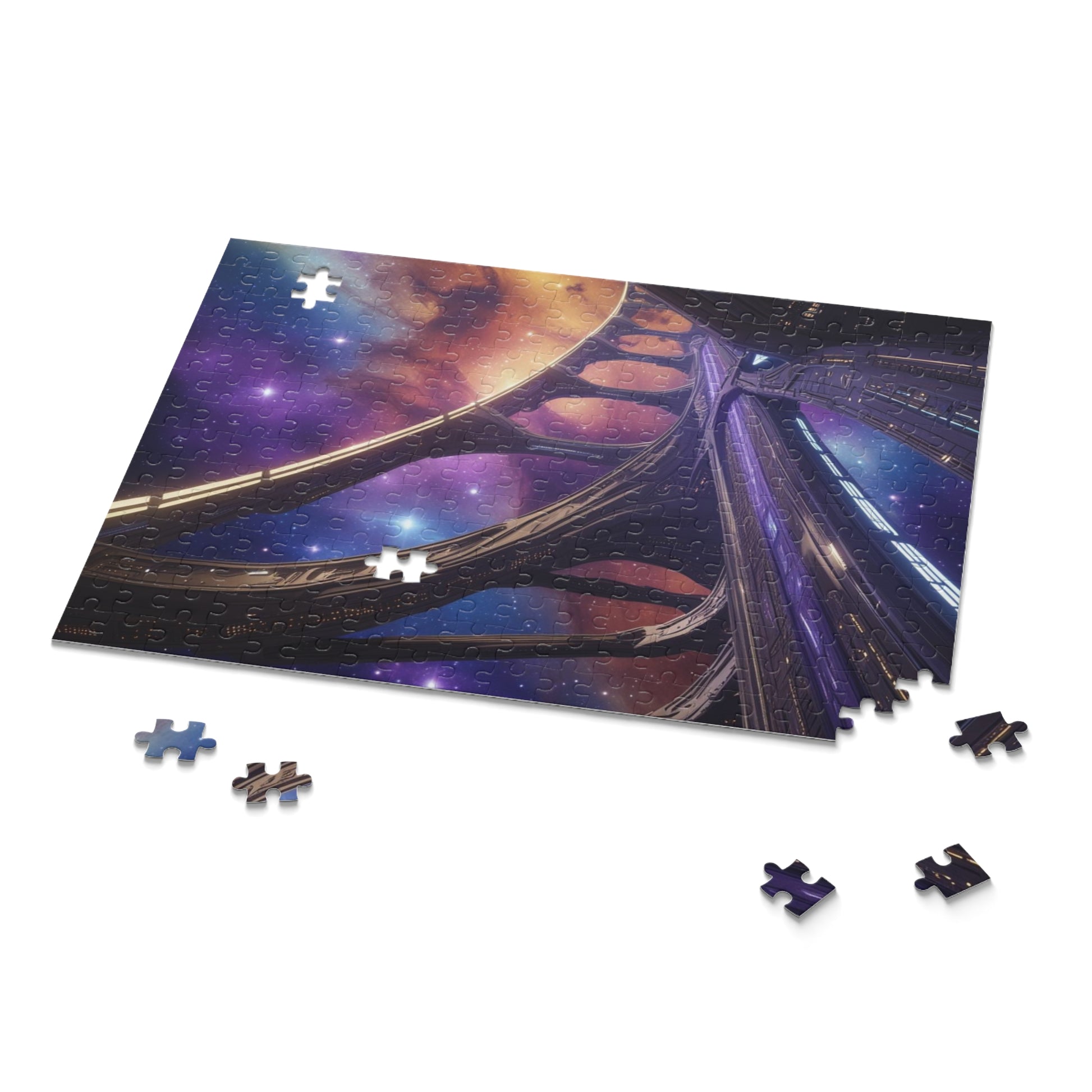 Galactic Dreams Puzzle | 120/252/500-Piece Puzzle, Cosmic Jigsaw, Space Theme Decor, Unique Gift, Family Activity