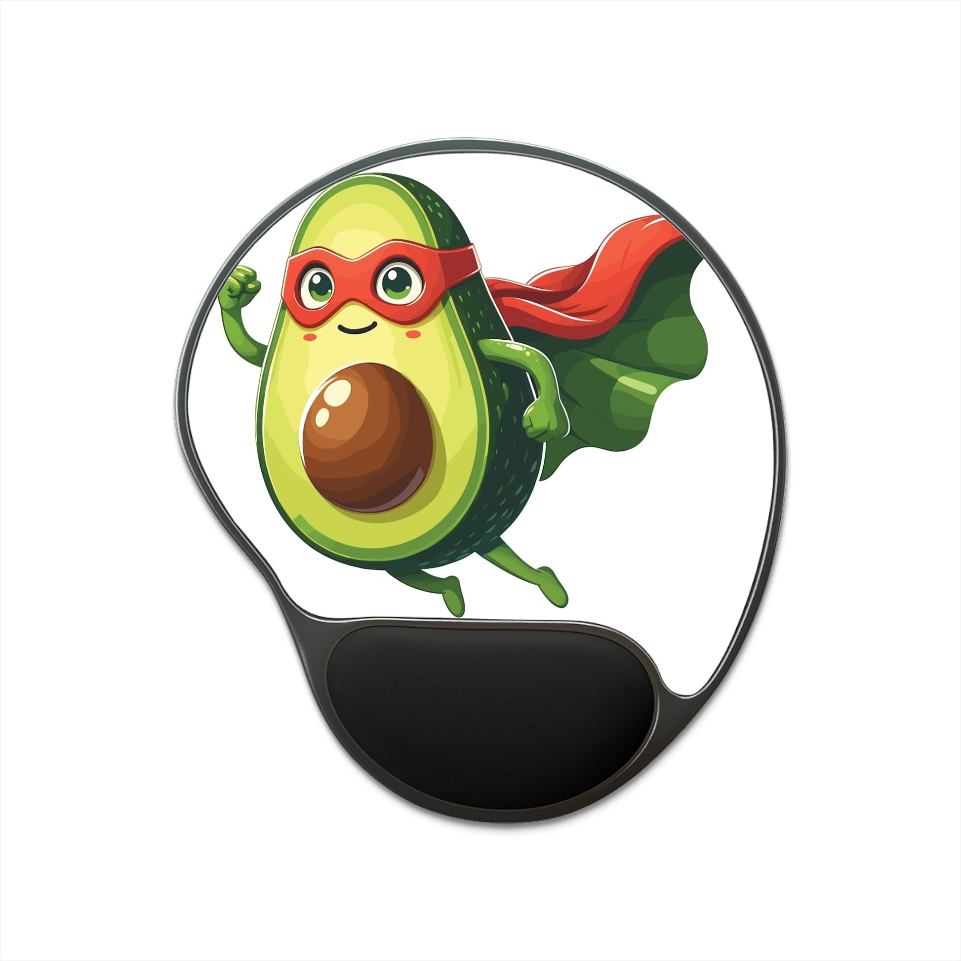 Super Avocado Mouse Pad with Wrist Rest | Cute Desk Accessory for Home Office, Fun Gift for Veggie Lovers, Ergonomic Support, Gamer Gear