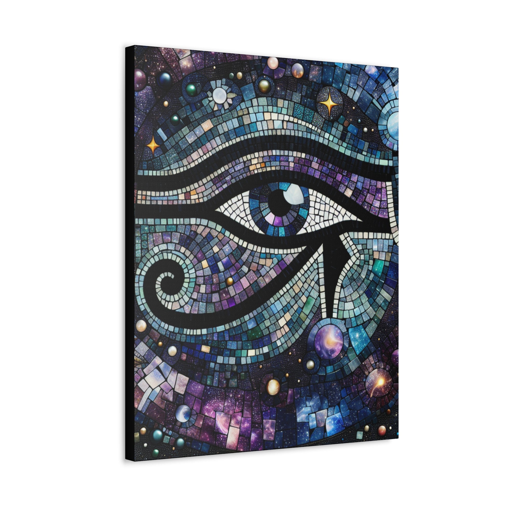 Cosmic Eye Stretched Canvas Art, Mystical Wall Decor, Bohemian Home Decor, Gift for Astrology Lovers, Celestial Art Print