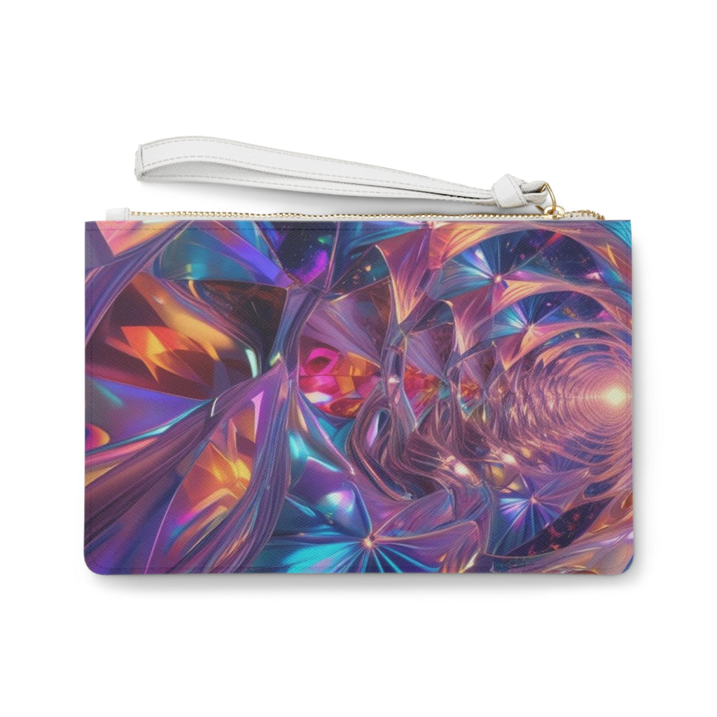 Vibrant Floral Clutch Bag | Artistic Pouch for Night Out, Makeup Organizer, Gift for Her, Boho Style Accessory