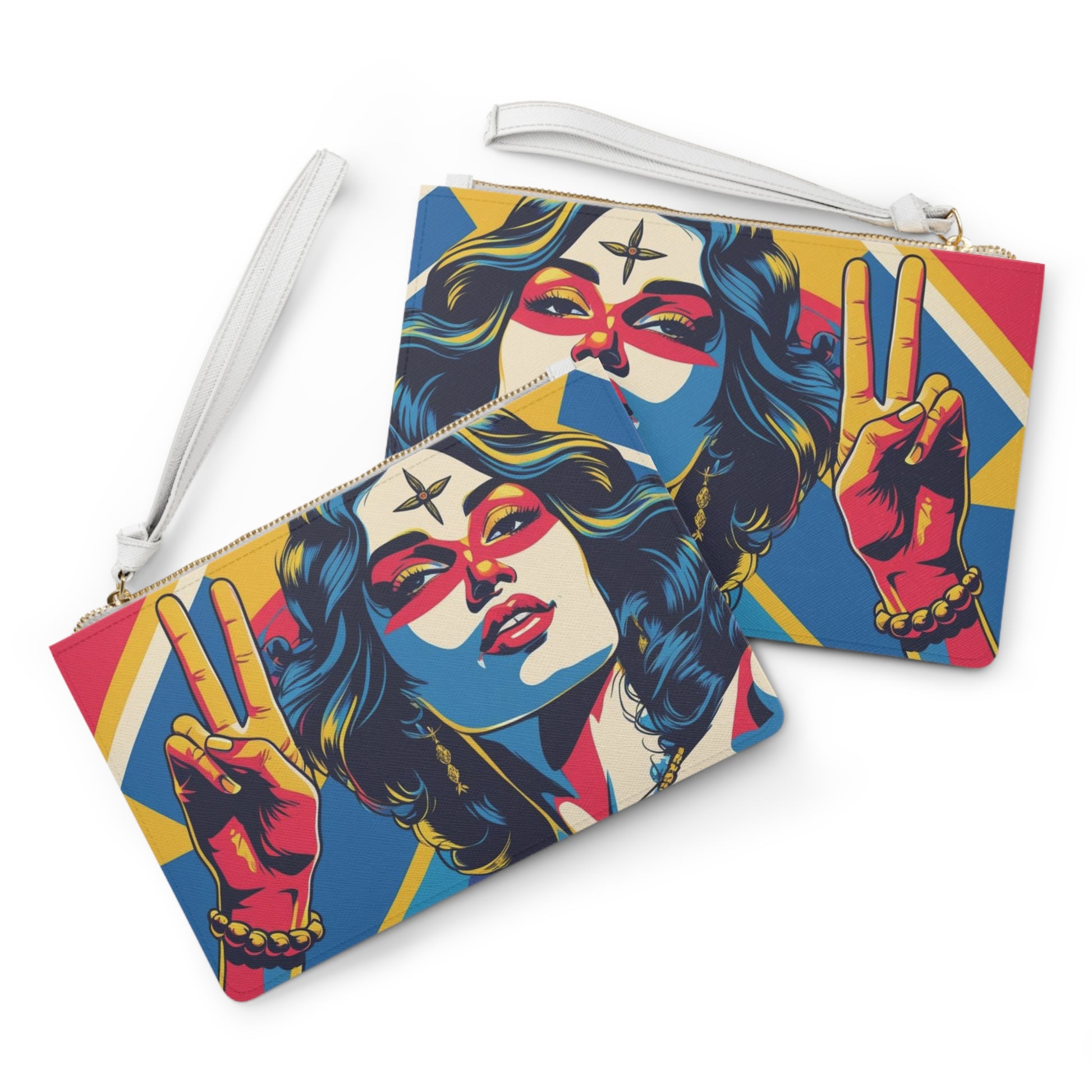 Vibrant Clutch Bag - Stylish Accessory for Festivals, Gifts, Everyday Use, Art Lovers, Statement Piece