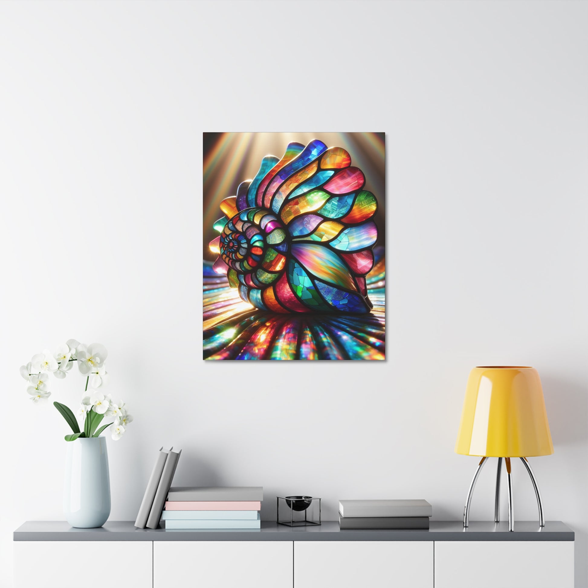 Vibrant Stretched Canvas Art, Colorful Home Decor, Nautical Wall Art, Bohemian Style Decor, Unique Gifts for Art Lovers