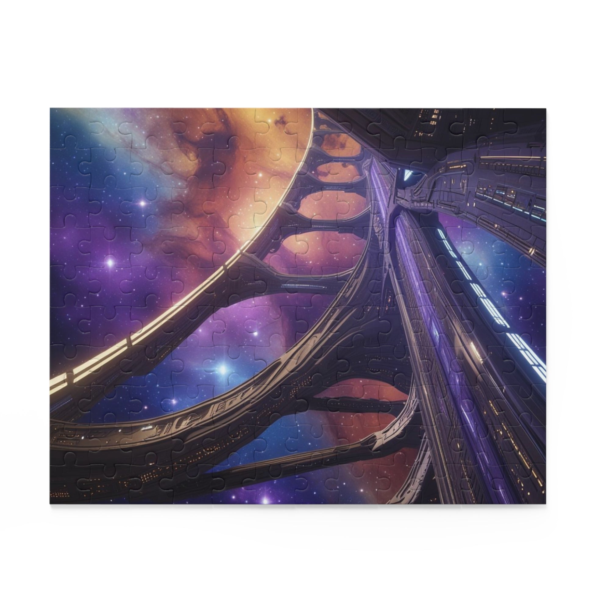 Galactic Dreams Puzzle | 120/252/500-Piece Puzzle, Cosmic Jigsaw, Space Theme Decor, Unique Gift, Family Activity