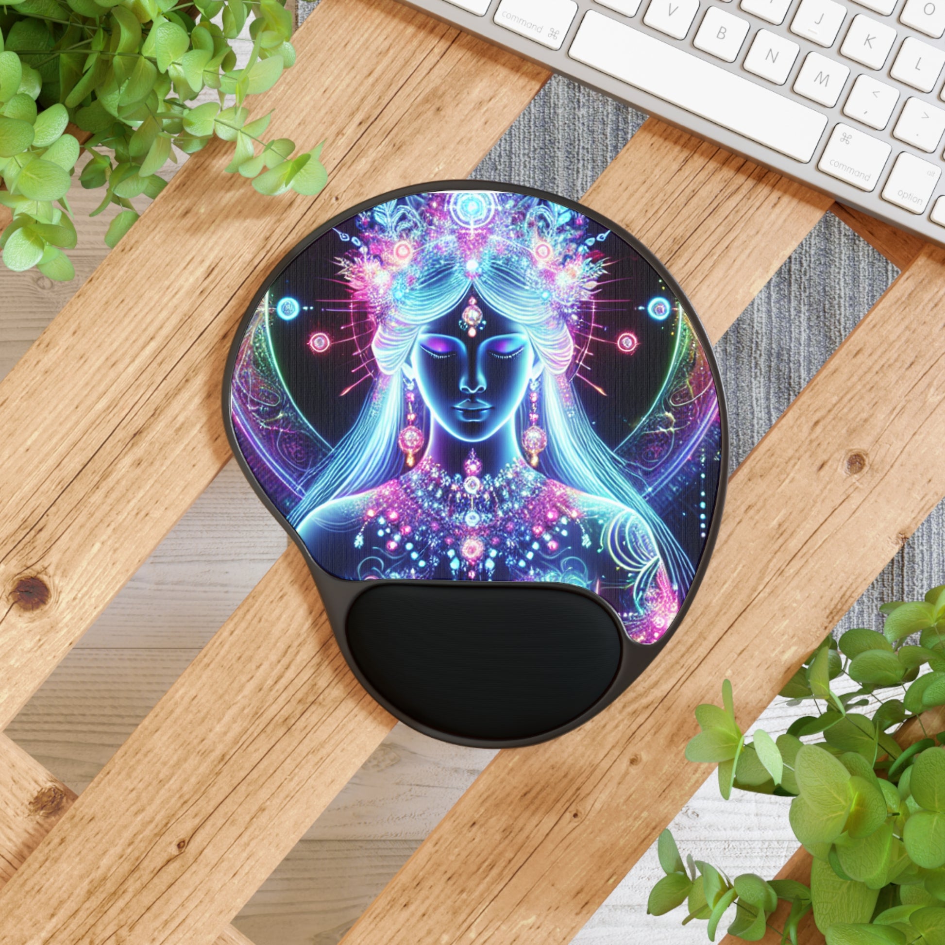Vibrant Goddess Mouse Pad with Wrist Rest, Fun Desk Accessory, Unique Gift for Office, Home, and Students, Colorful Ergonomic Mat, [...]