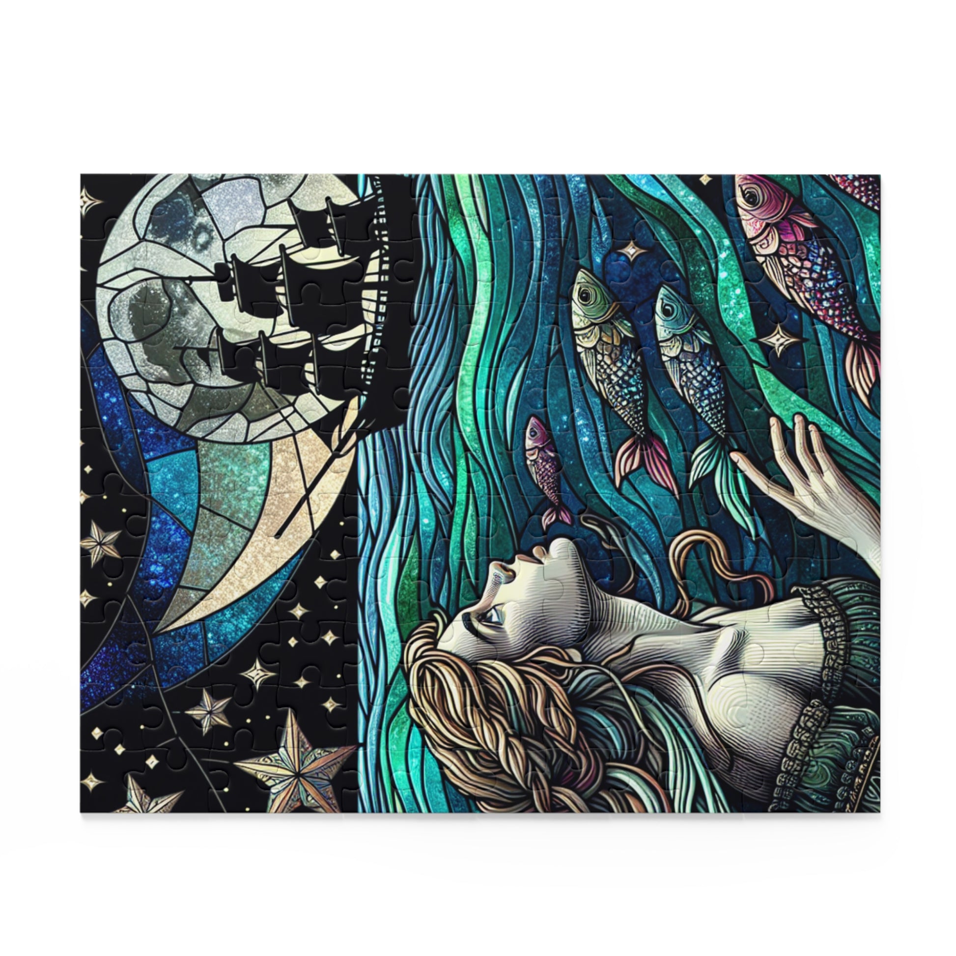 Mystical Ocean Adventure Puzzle | Enchanting 120, 252, 500-Piece Jigsaw for Dreamers, Fantasy Lovers, Home Decor, Gift Idea