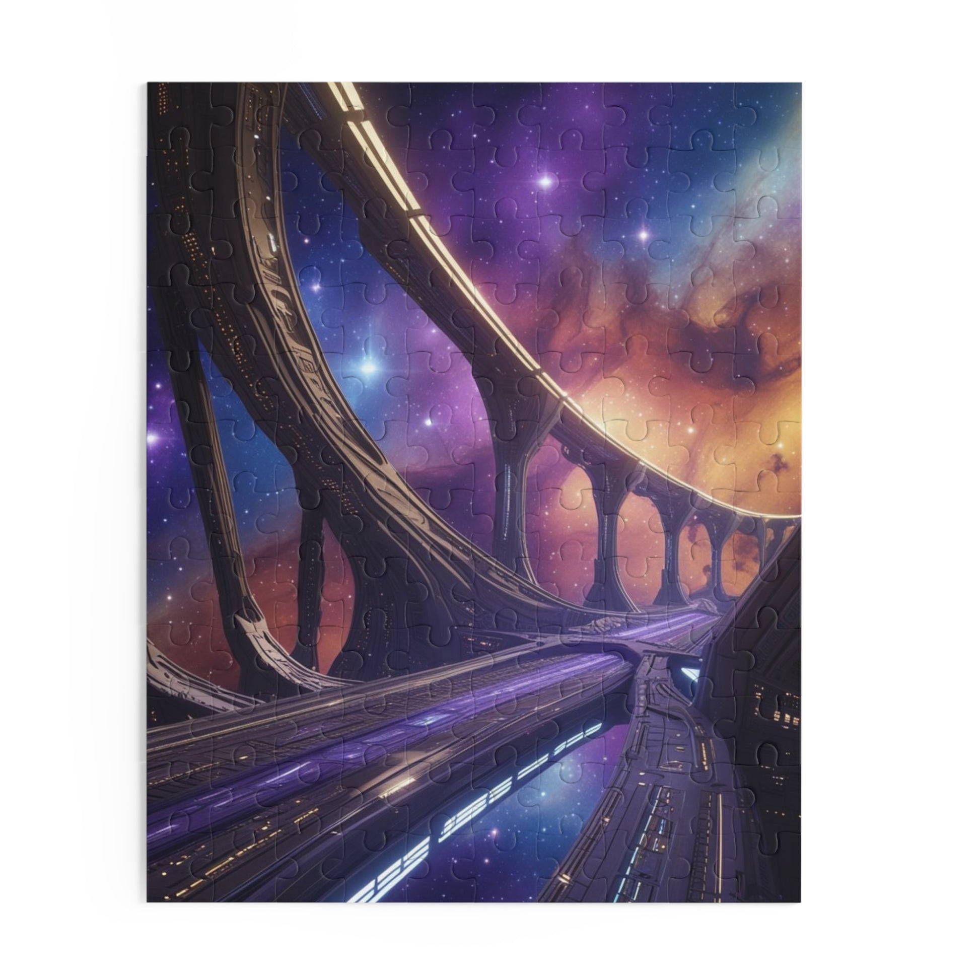 Galactic Dreams Puzzle | 120/252/500-Piece Puzzle, Cosmic Jigsaw, Space Theme Decor, Unique Gift, Family Activity