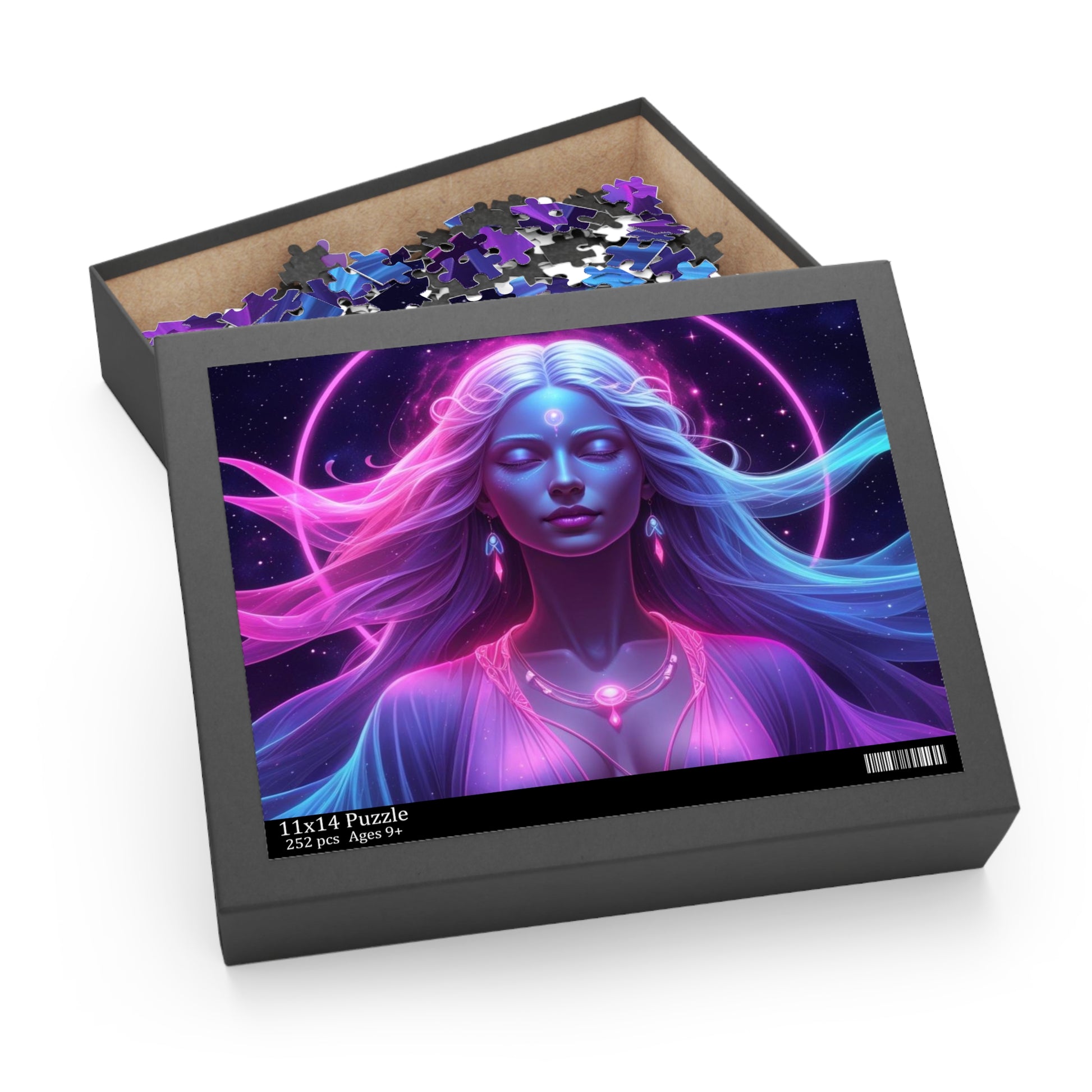 Mystical Goddess Puzzle - 120, 252, 500-Piece | Meditative, Spiritual Decor, Gift for Puzzle Lovers, Mindfulness Activity, Art Enthusiasts