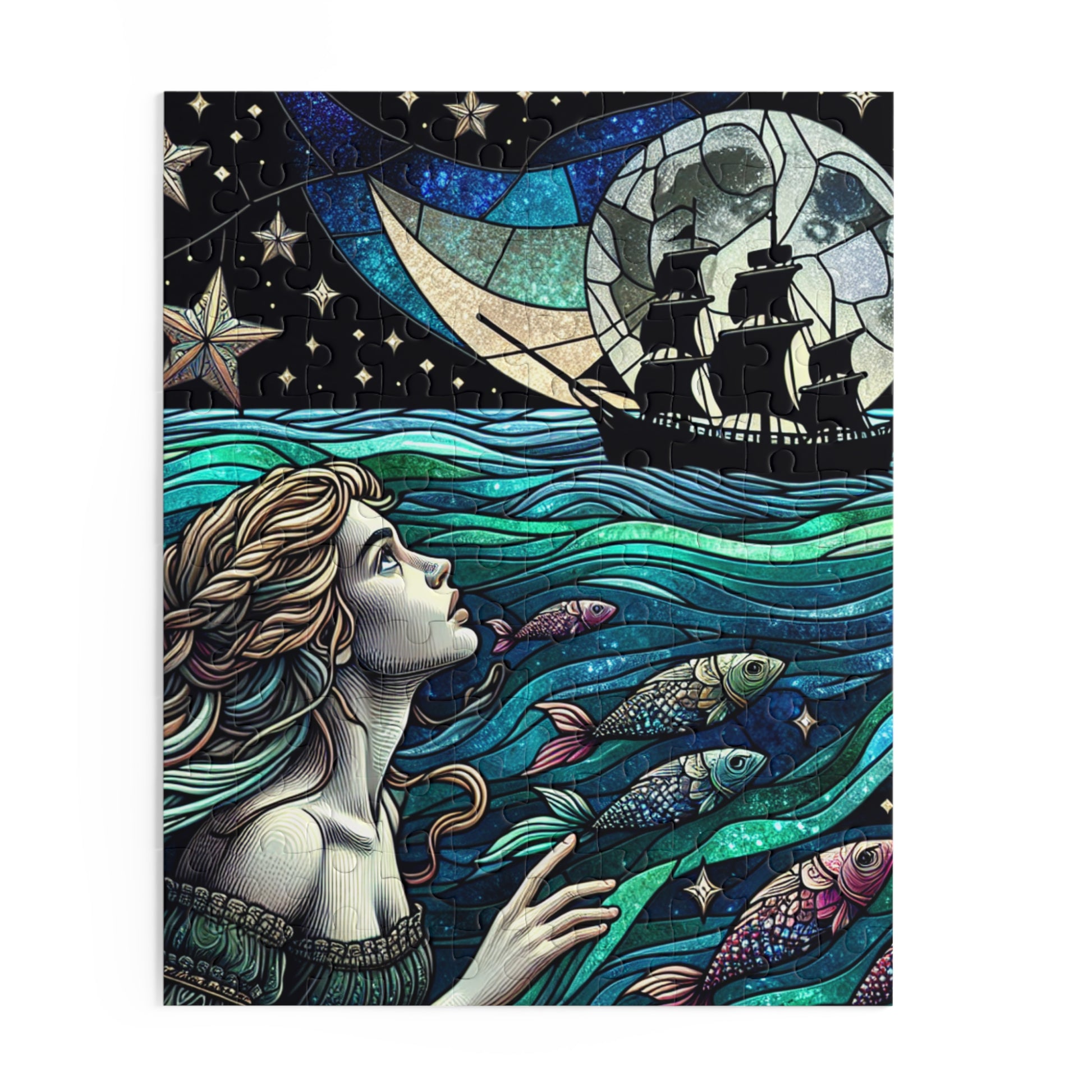 Mystical Ocean Adventure Puzzle | Enchanting 120, 252, 500-Piece Jigsaw for Dreamers, Fantasy Lovers, Home Decor, Gift Idea