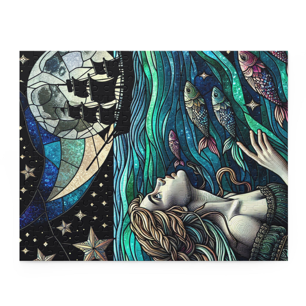 Mystical Ocean Adventure Puzzle | Enchanting 120, 252, 500-Piece Jigsaw for Dreamers, Fantasy Lovers, Home Decor, Gift Idea