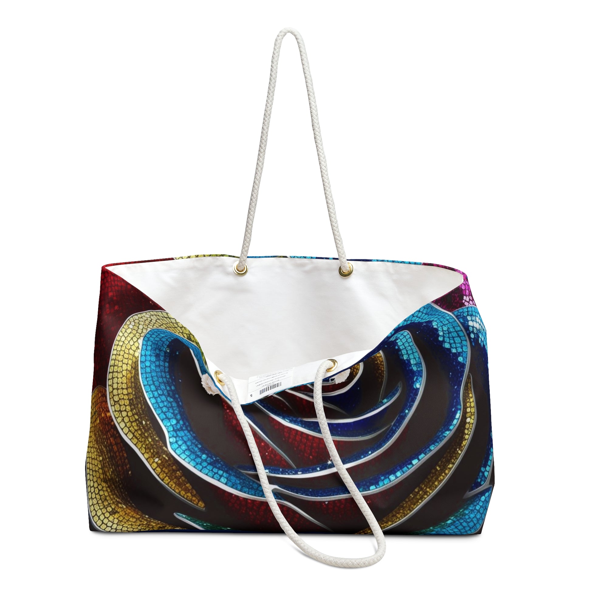 Colorful Rose Weekender Bag | Travel Tote, Floral Getaway Bag, Beach Bag, Carryall Carry-On Travel Bag, Overnight Bag, Gift for Her