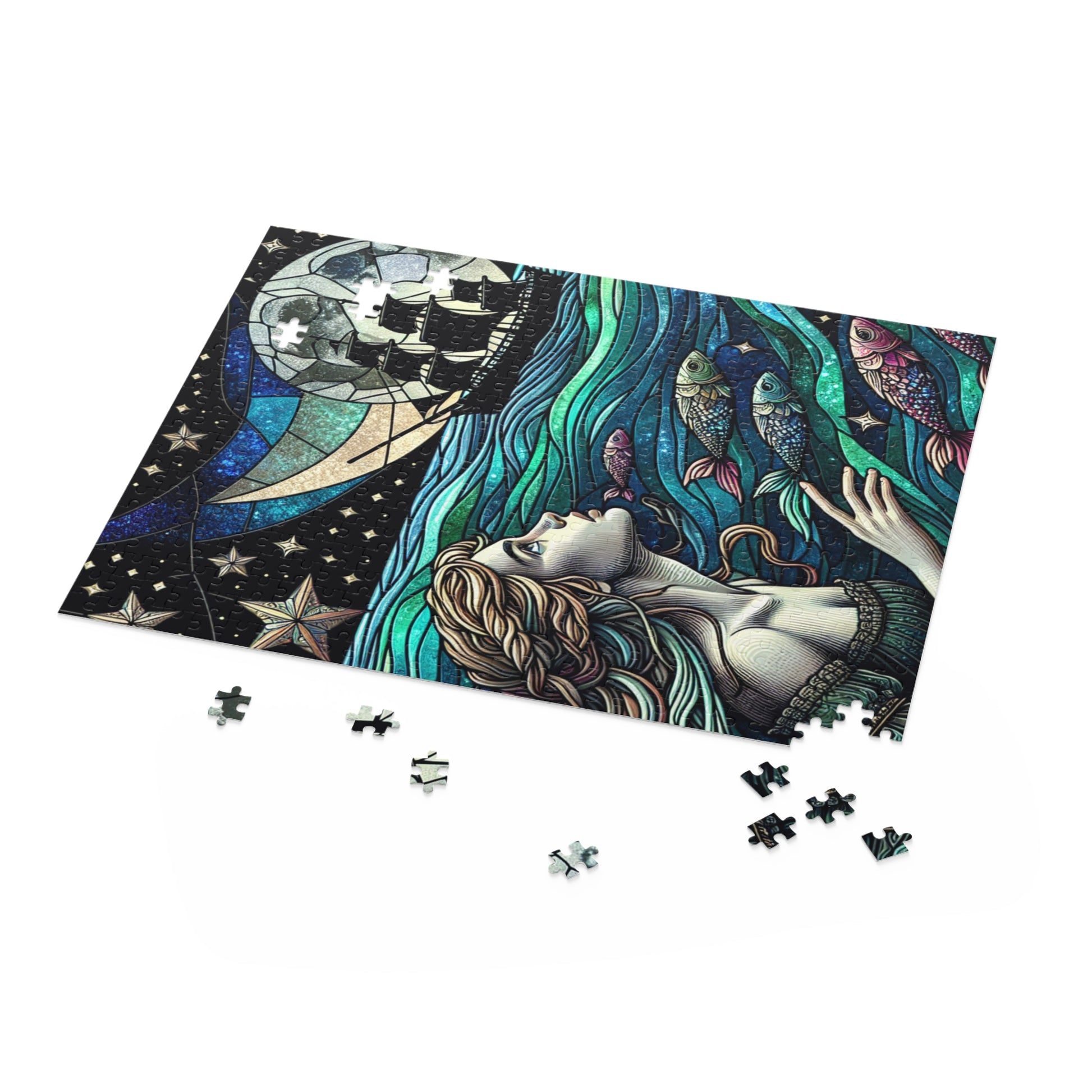 Mystical Ocean Adventure Puzzle | Enchanting 120, 252, 500-Piece Jigsaw for Dreamers, Fantasy Lovers, Home Decor, Gift Idea