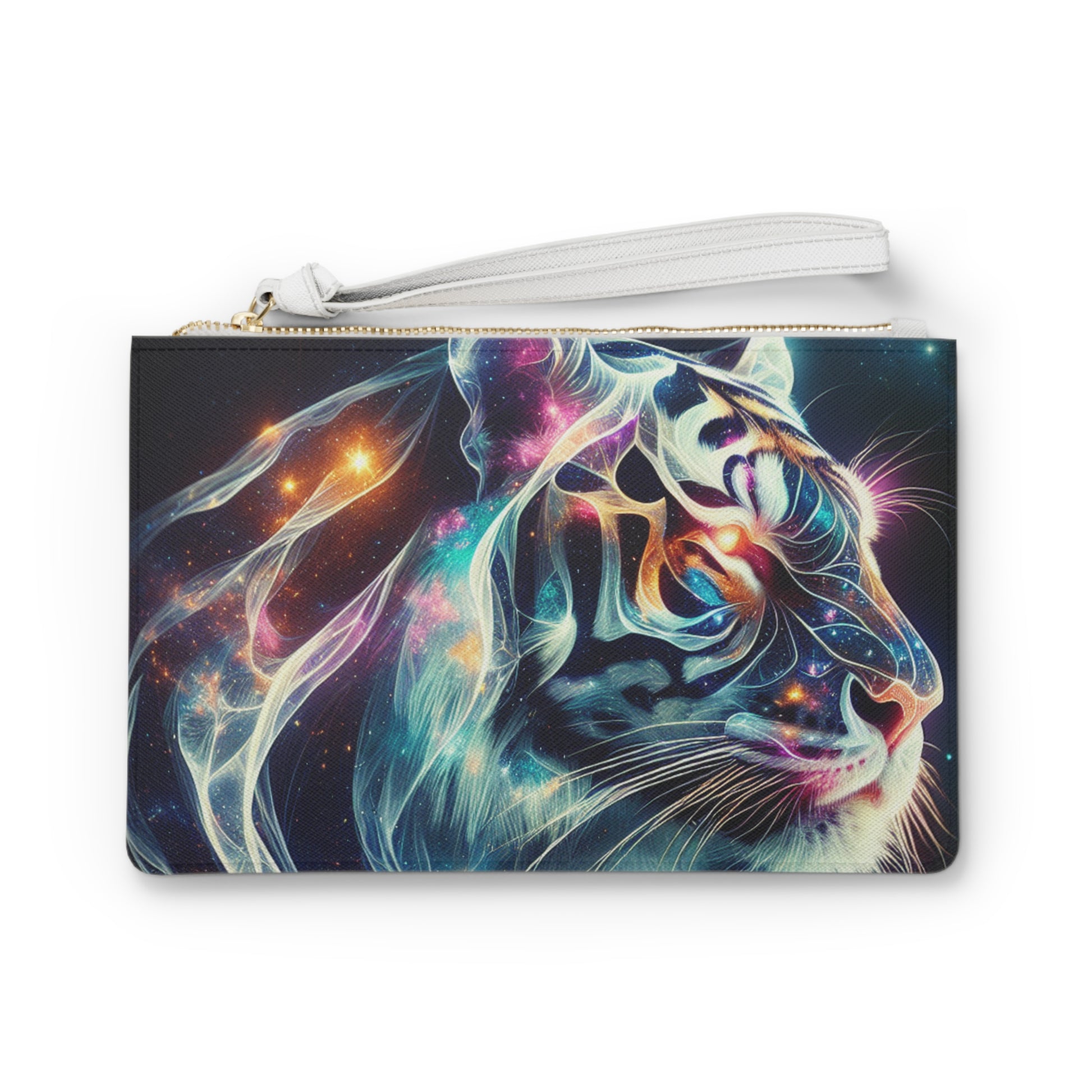 Cosmic Clutch Bag for Dreamers, Elegant Zodiac Accessory, Festival Bag, Lotus Flower Handbag, Celestial Pouch, Perfect Gift