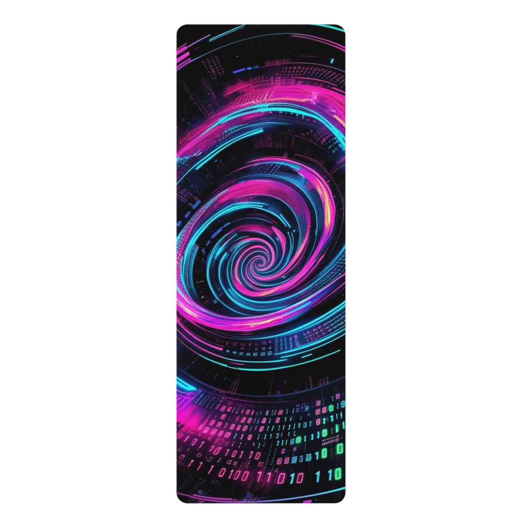 Neon Galaxy Yoga Mat | Eco-Friendly Exercise Mat | Unique Gift for Yoga Lovers | Home Fitness Accessories | Vibrant Workout Gear