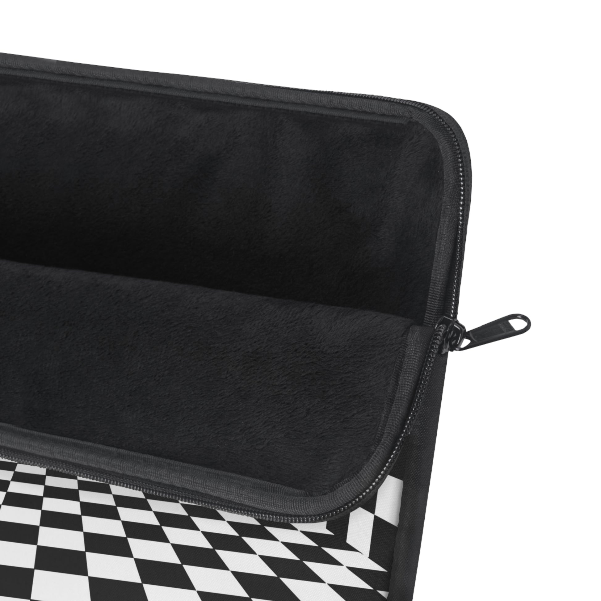 Checkered Pattern Laptop Sleeve | Artistic Tech Bag, Computer Case, Gift for Students, Gamer Accessories, Office Supplies