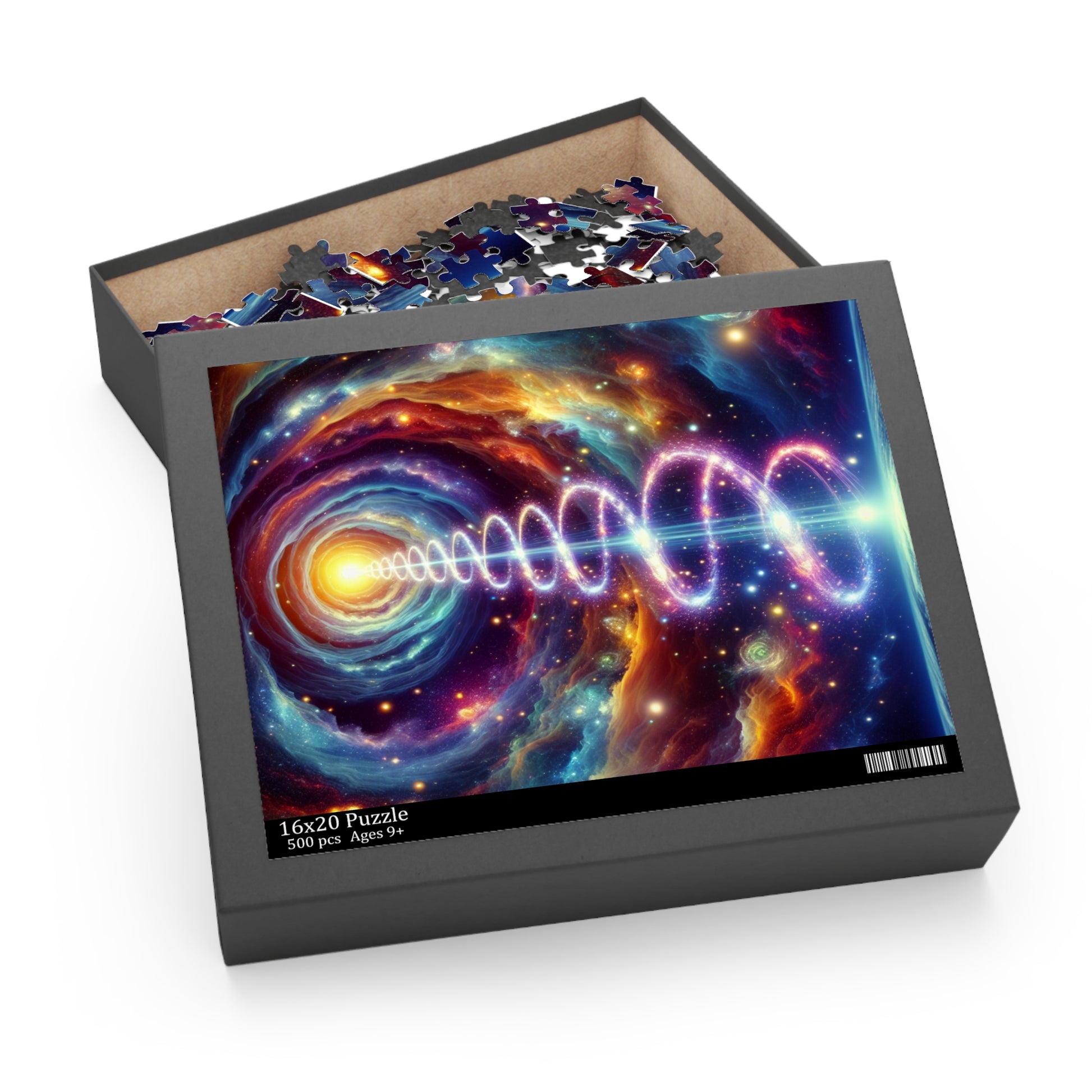 Cosmic Spiral Puzzle | 120, 252, 500-Piece Jigsaw | Perfect Gift for Space Lovers, Family Game Night, Mindful Relaxation