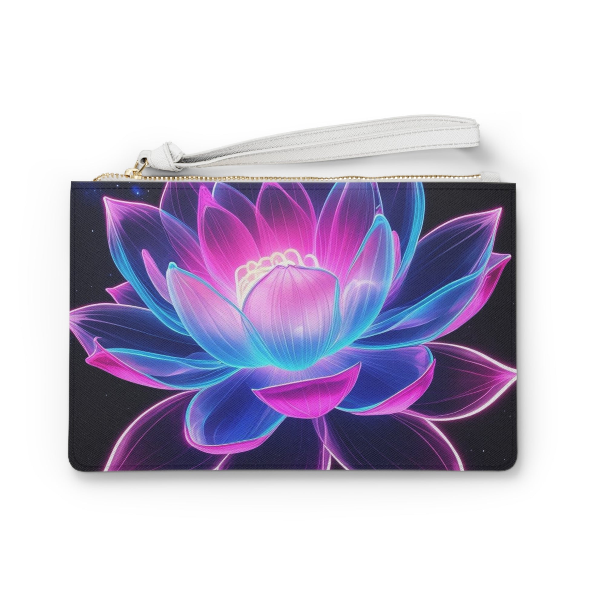 Vibrant Lotus Clutch Bag - Floral Handbag, Festival Purse, Gift for Her, Boho Accessories, Summer Essentials