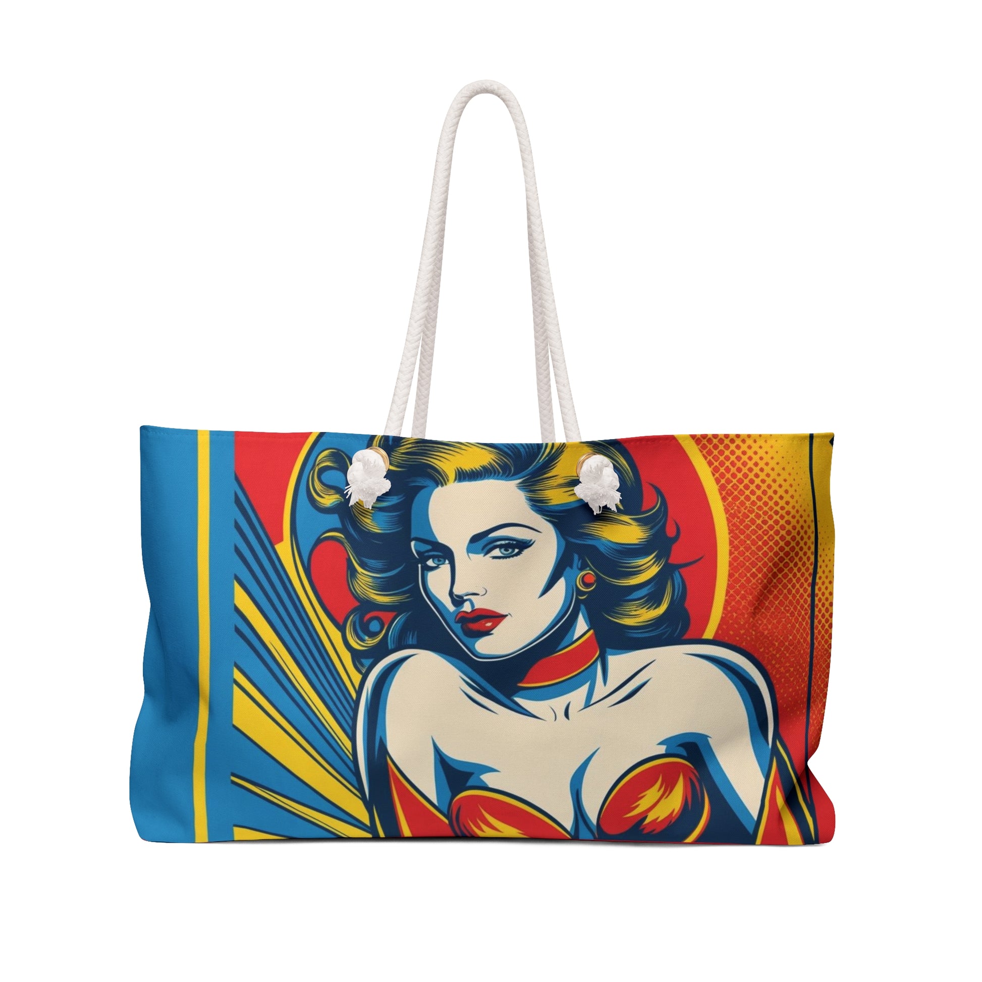 Vibrant Retro Weekender Bag for Adventures, Carryall Carry-On Travel Tote, Beach Bag, Gym Bag, Perfect Stylish Gift for Her