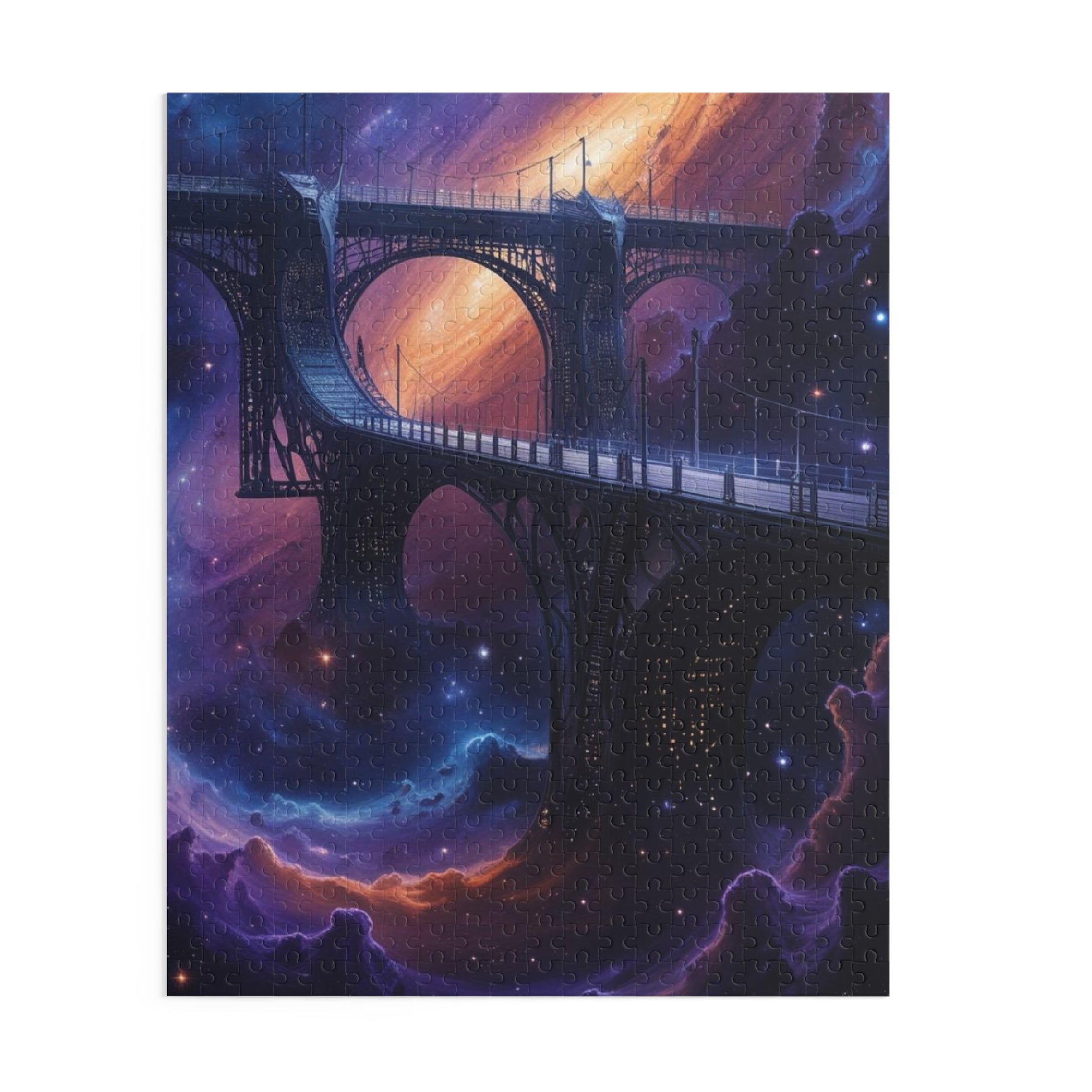 Celestial Bridge Puzzle (120, 252, 500-Piece) | Art Puzzle, Space Decor, Family Fun, Gift for Puzzle Lovers, Home Activity
