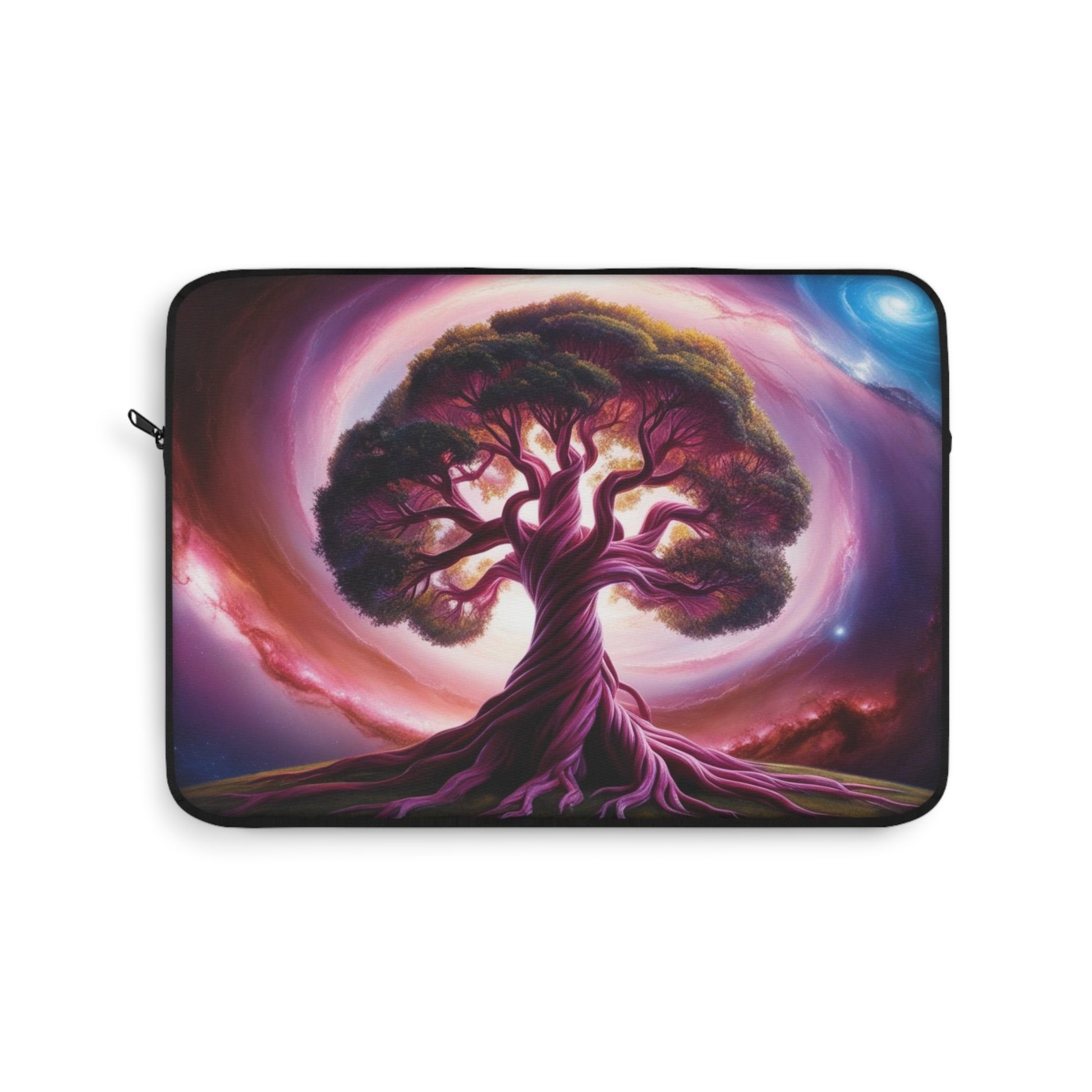 Cosmic Tree Laptop Sleeve – Unique Galaxy Design, Tech Gift, Sustainable Sleeve, Nature Lover Accessory, Birthday Present