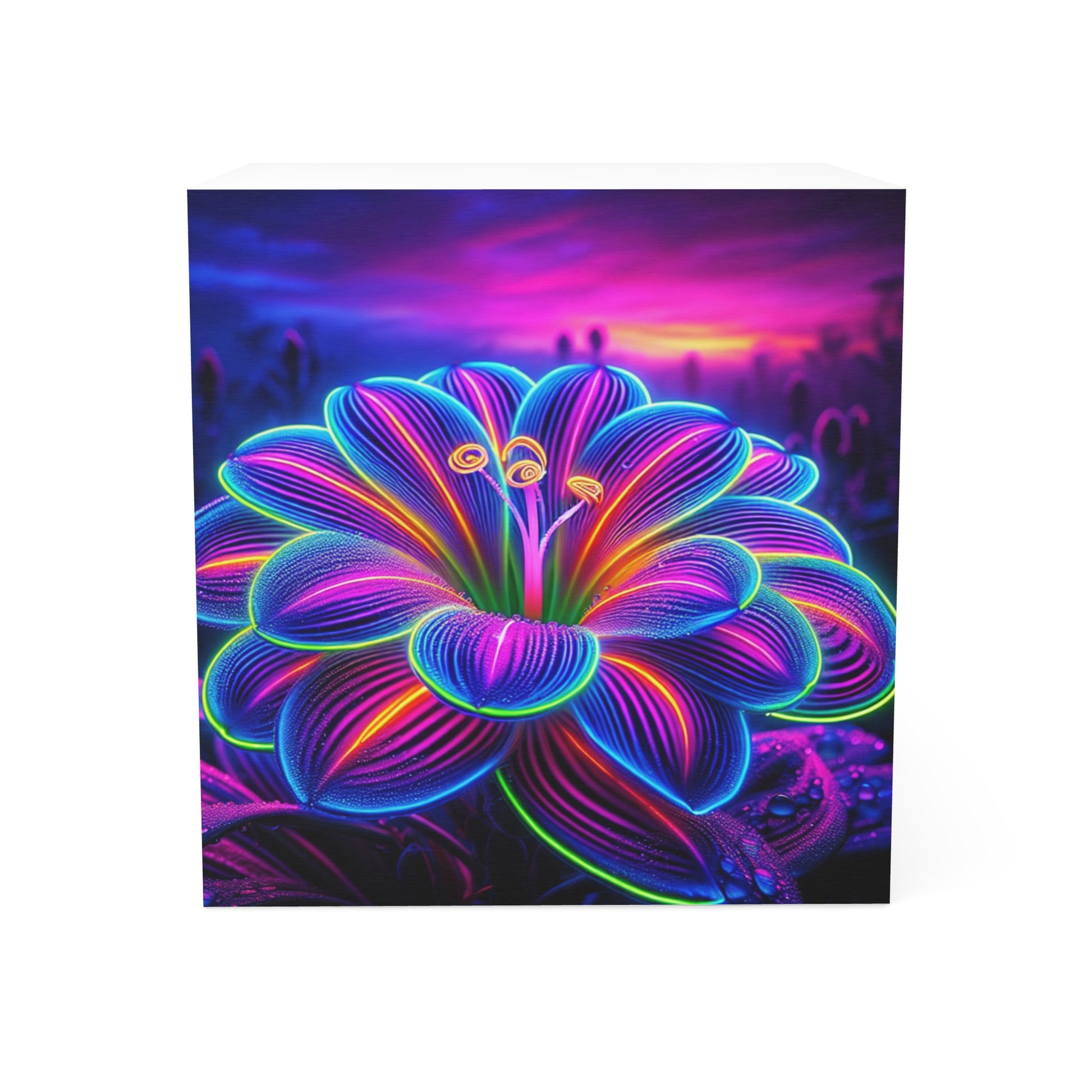 Vibrant Floral Note Cube - Colorful Sticky Notes, Desk Decor, Gift Idea, Office Supplies, Home Office Essentials