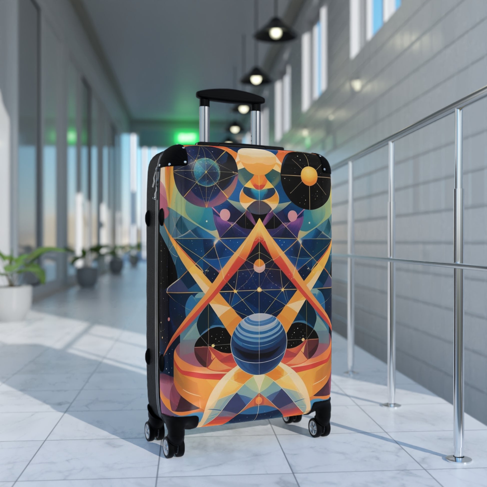 Cosmic Adventure Suitcase | Unique Luggage, Travel Gear, Galactic Patterns, Space Travel Bag, Astronaut Gift